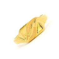 Splendour Swirl Men Gold Ring