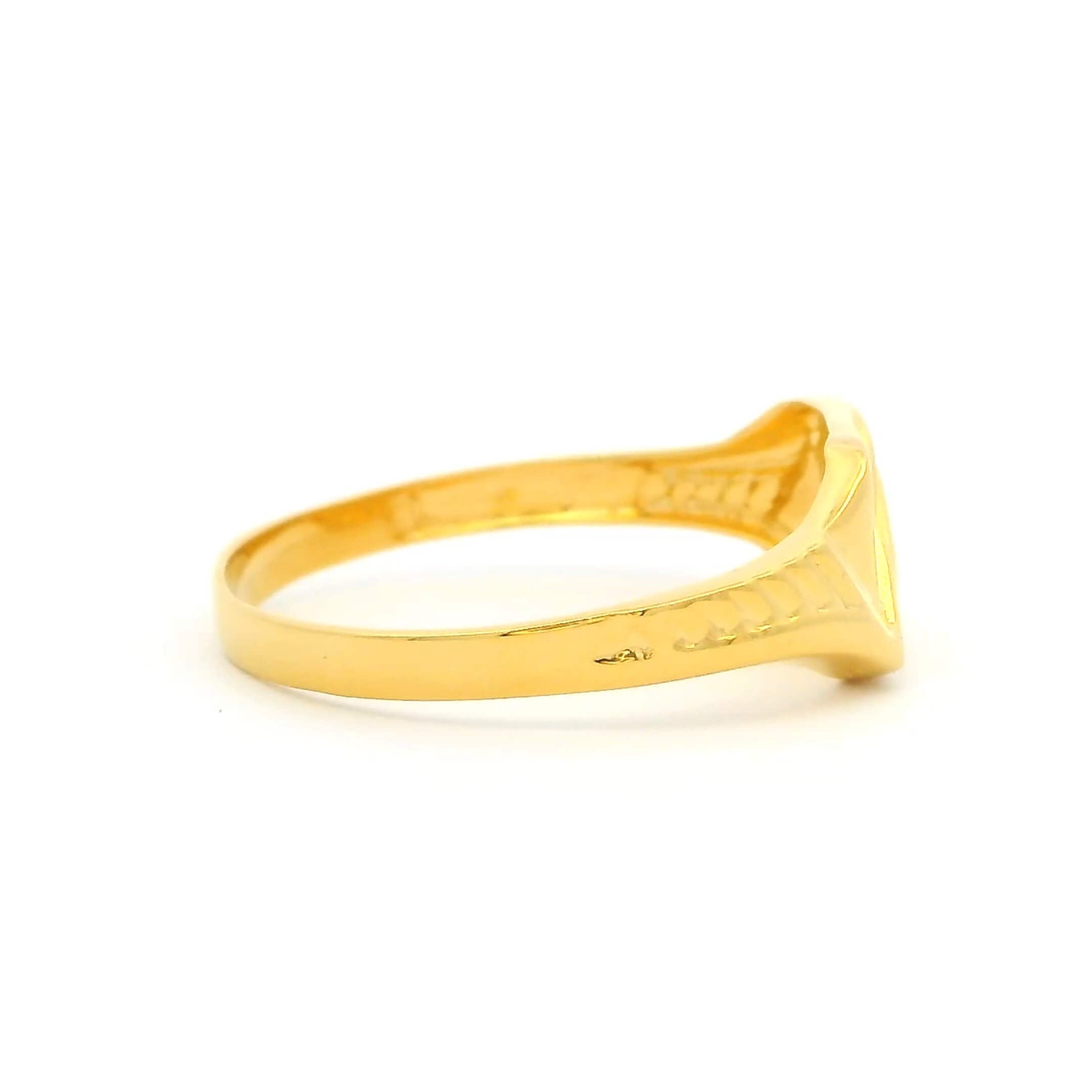 Splendour Swirl Men Gold Ring