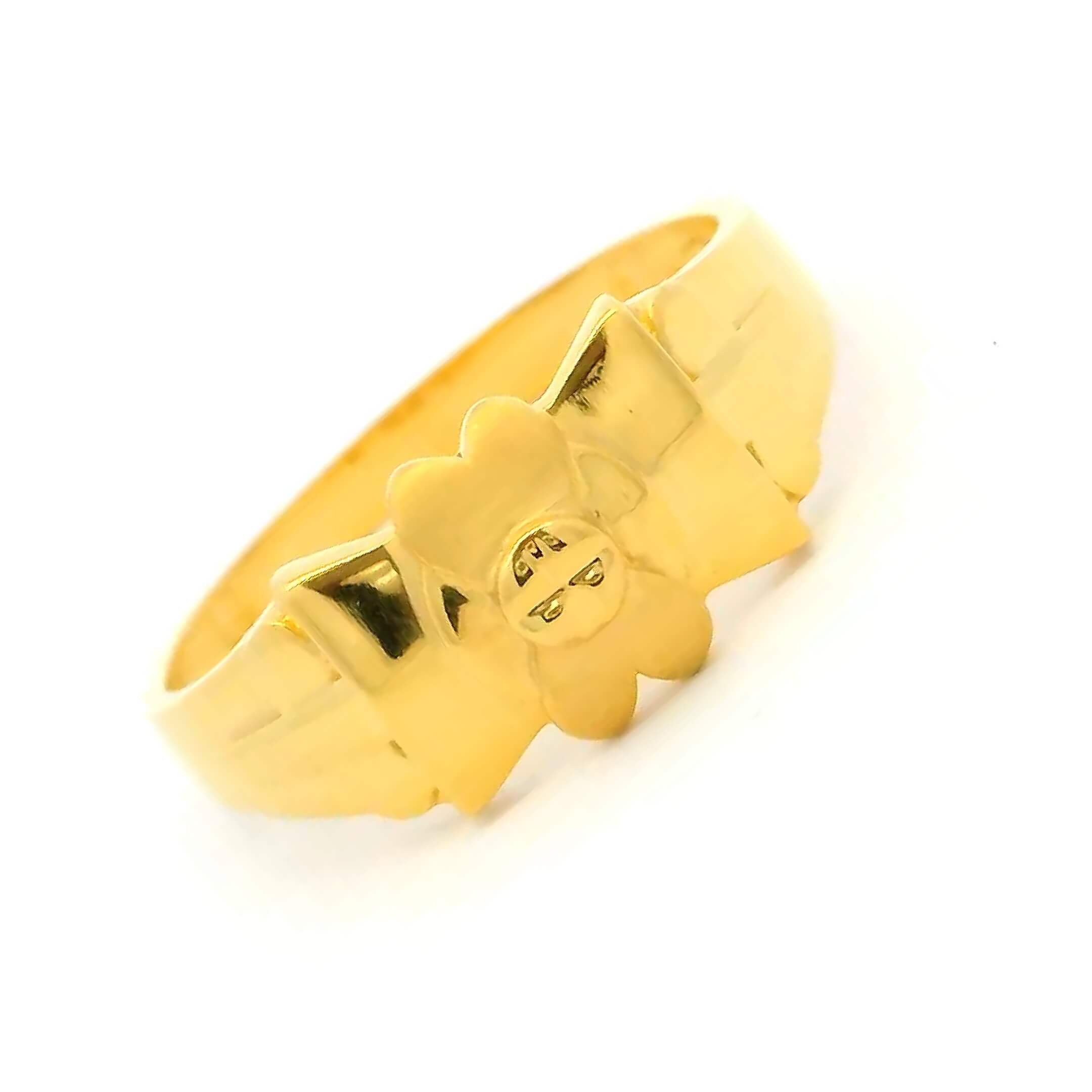 Vigorous Shine Gold Ring for Men