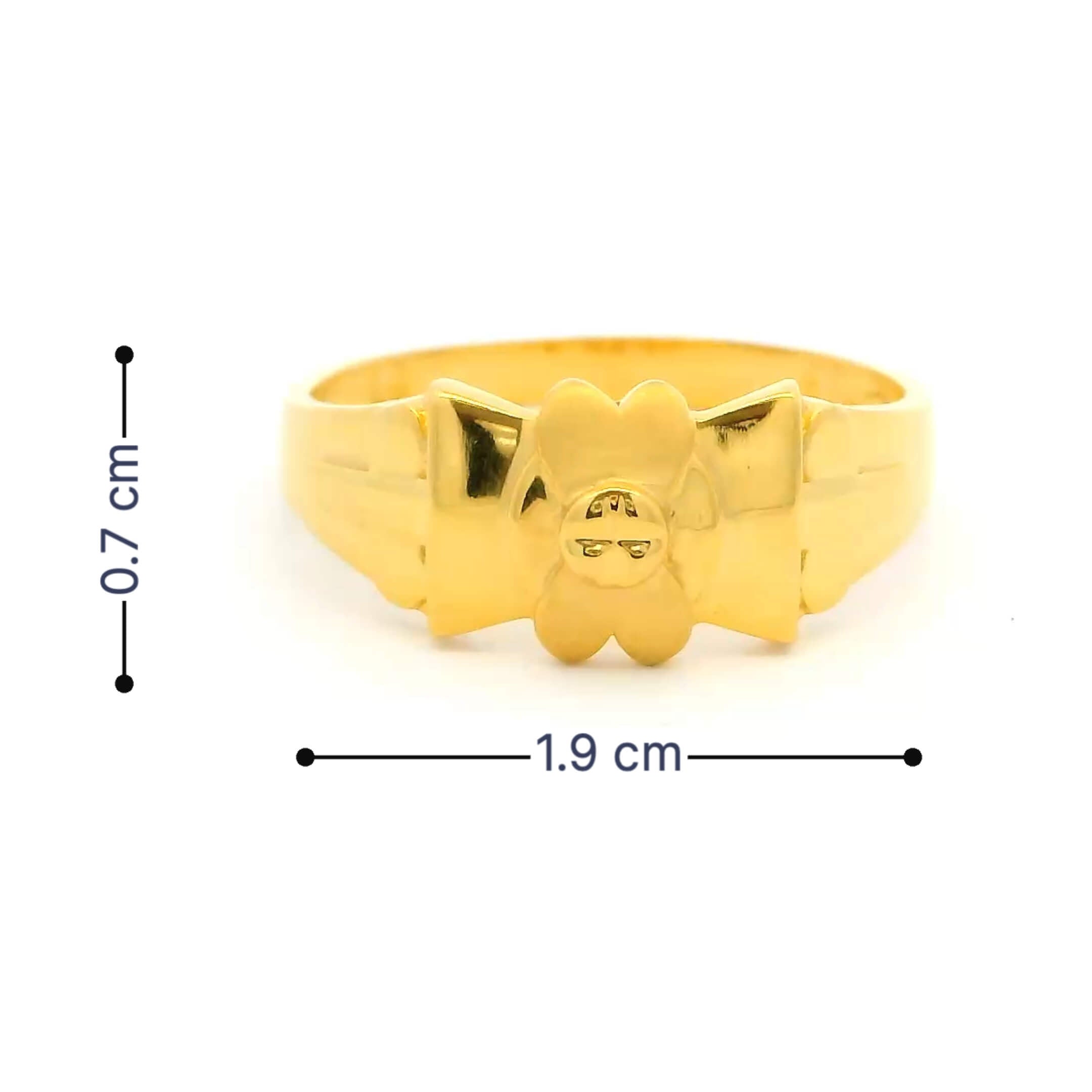 Vigorous Shine Gold Ring for Men