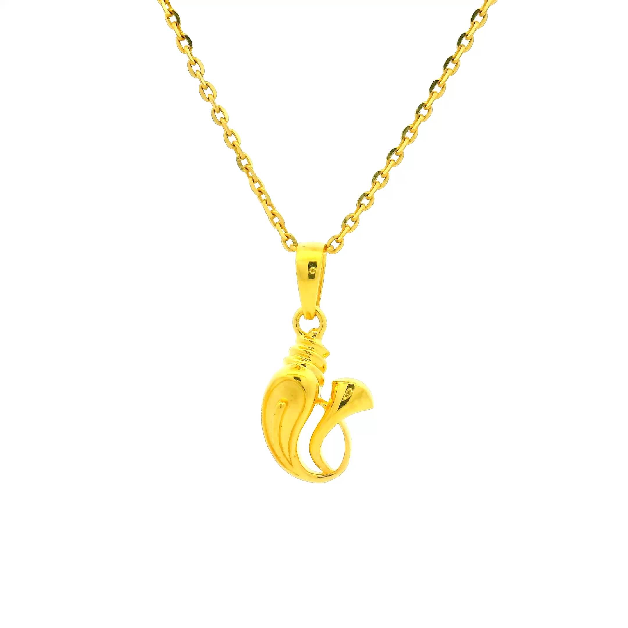 Blessed Gleaming Gold Ganesha Locket for Men