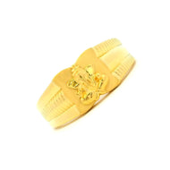 Divine Lord Ganesha Signet Gold Rings for Men
