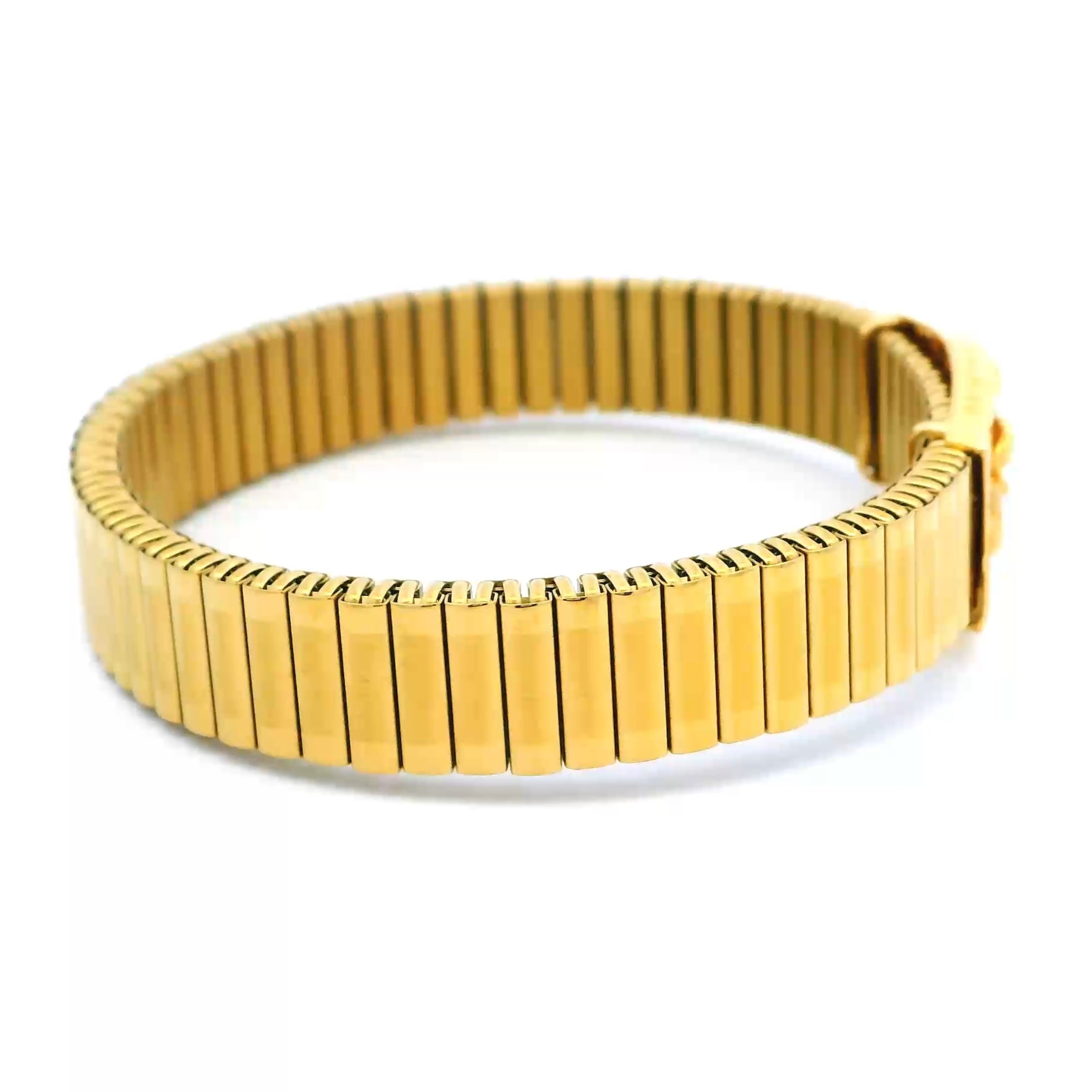 Celestial Grace 22K Gold Om Bracelet for Men