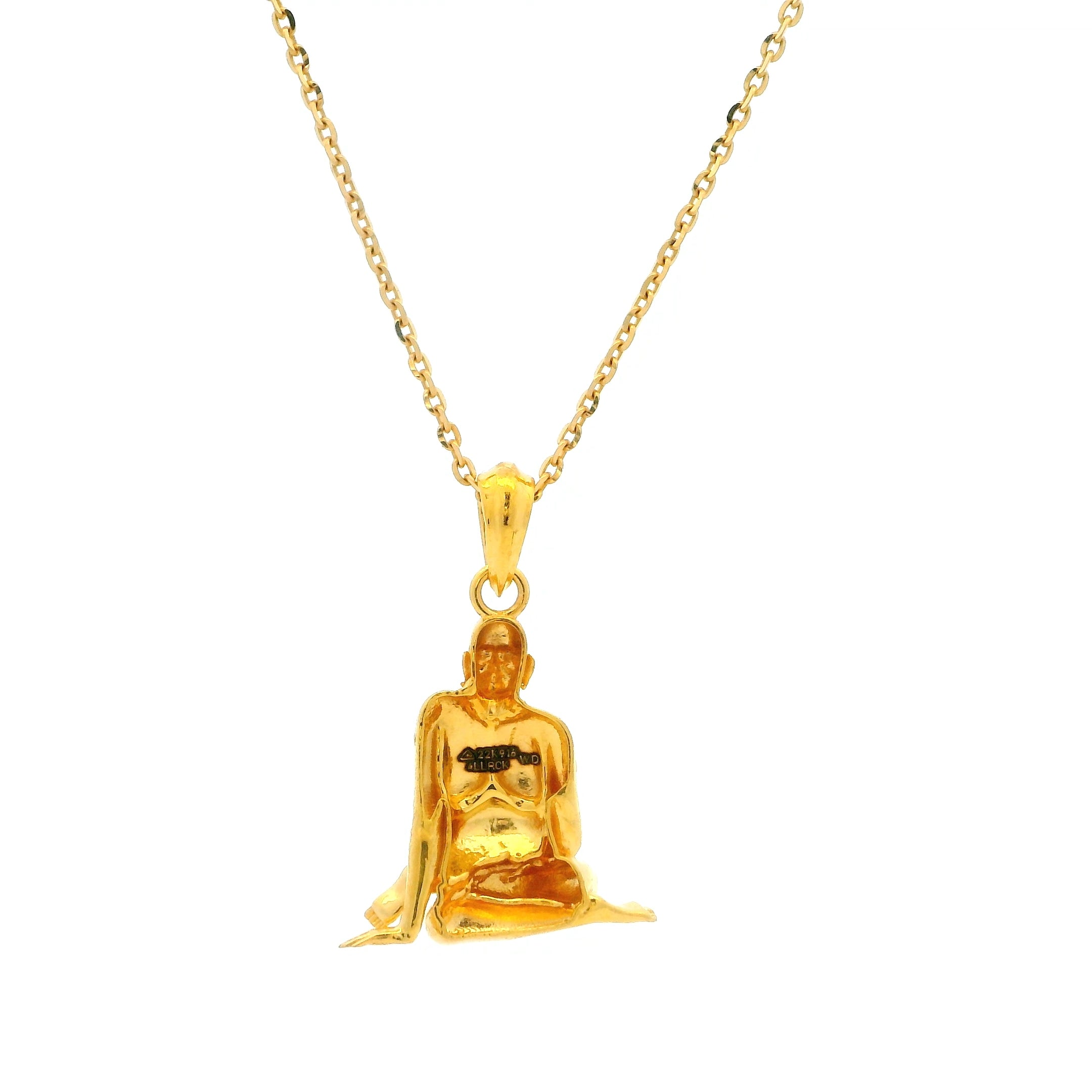 Mesmeric 22K Gold Swami Samarth Locket for Men