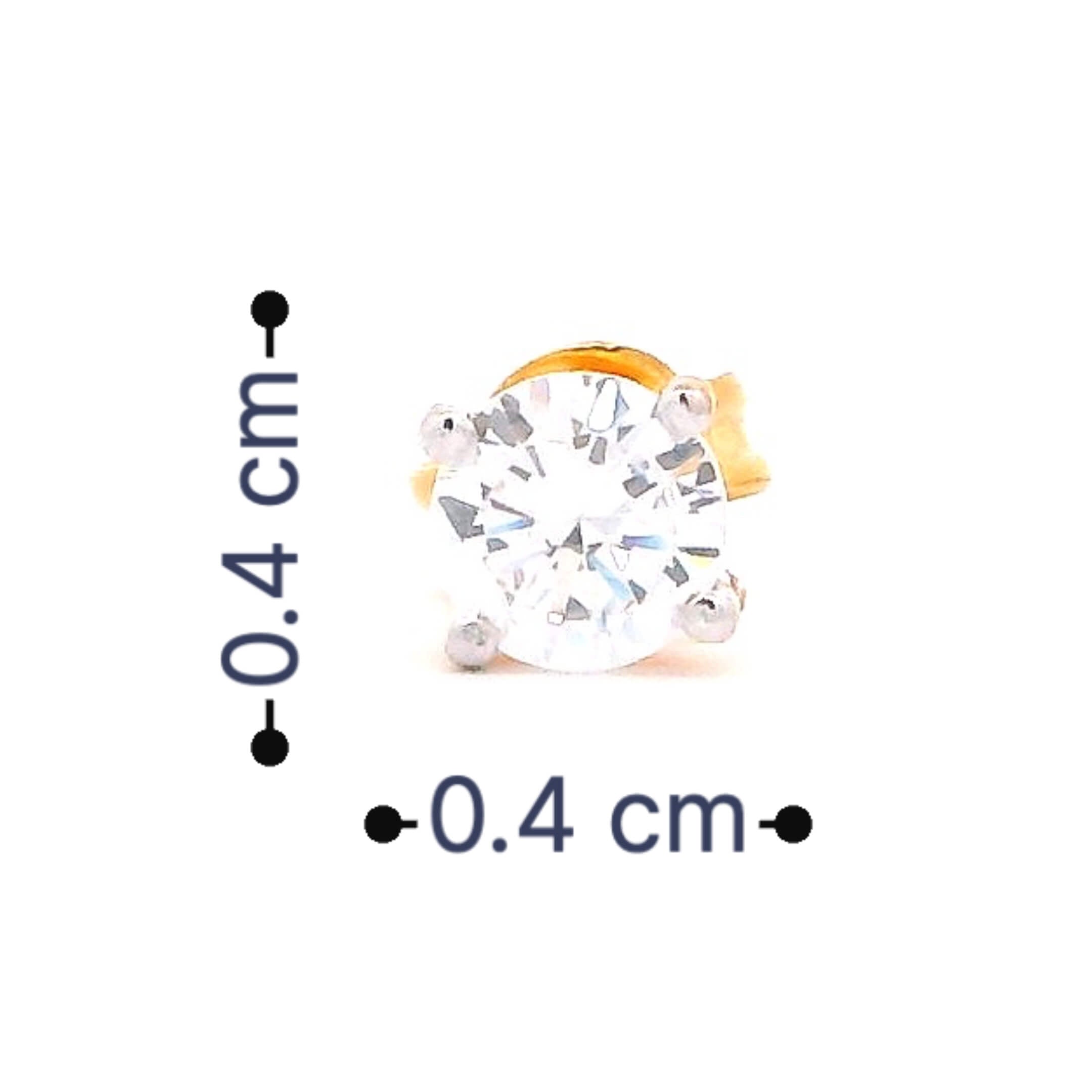 Robust Shine Men Gold Studs