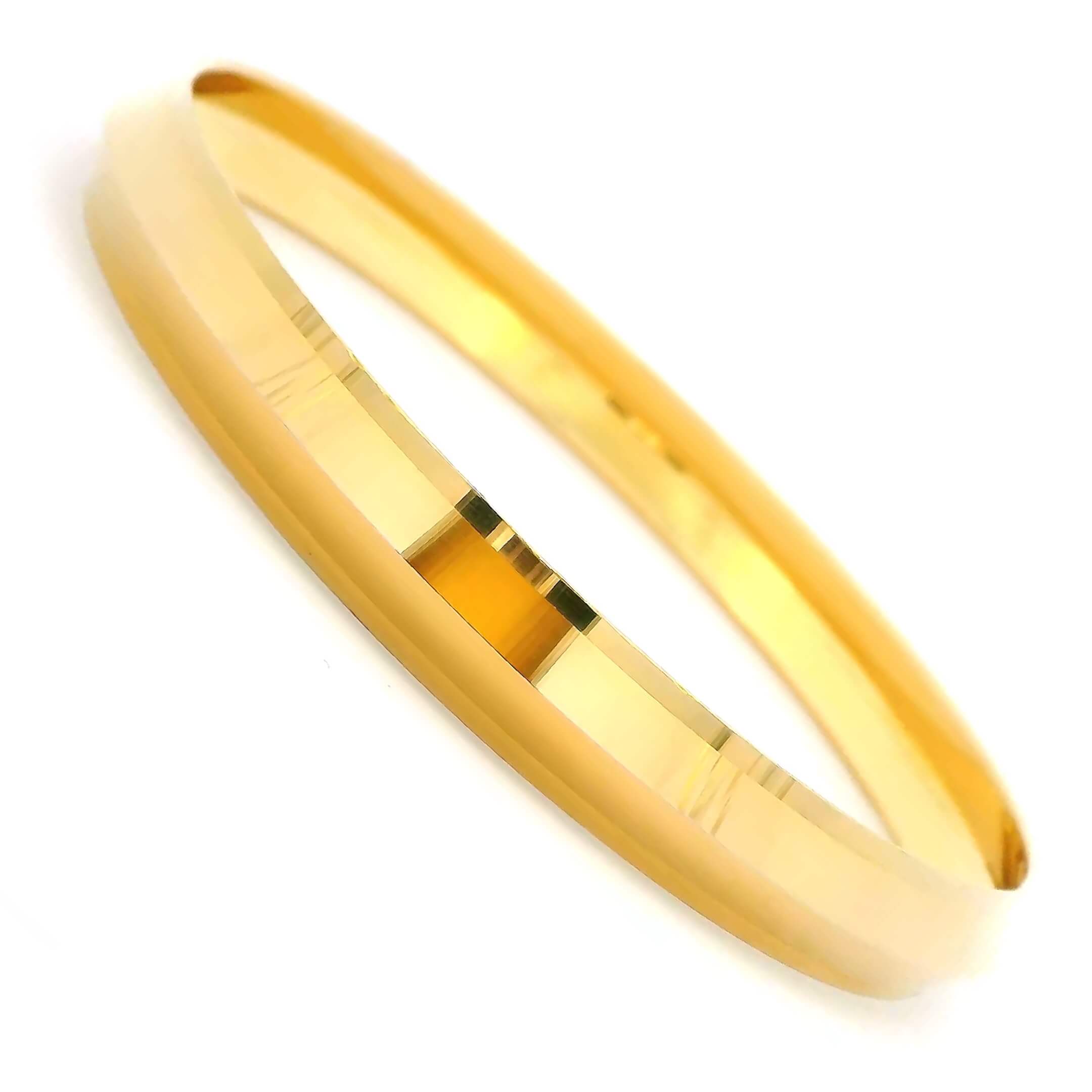 Gleaming Zest Gold Kada For Men