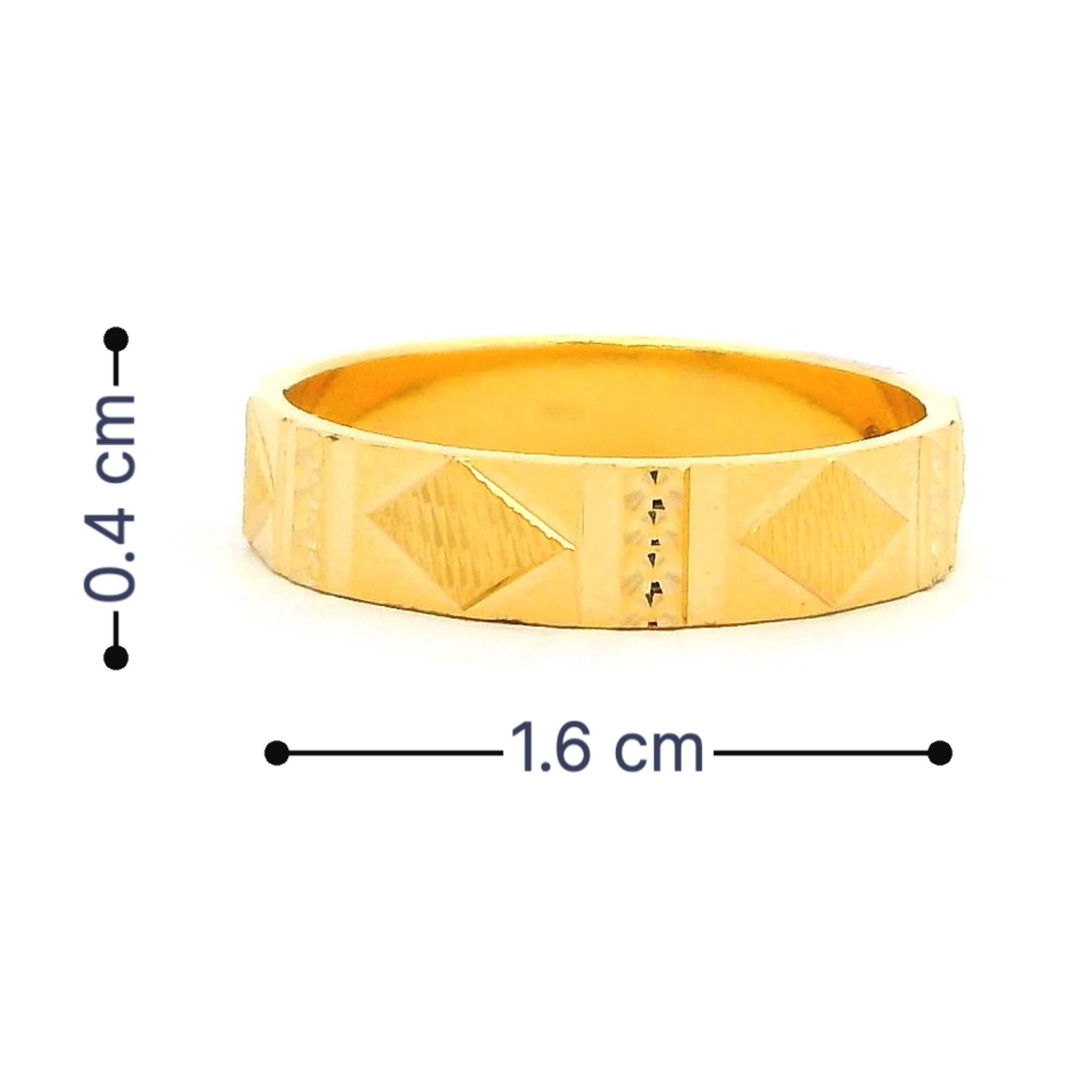 Precious Vow Gold Couple Rings