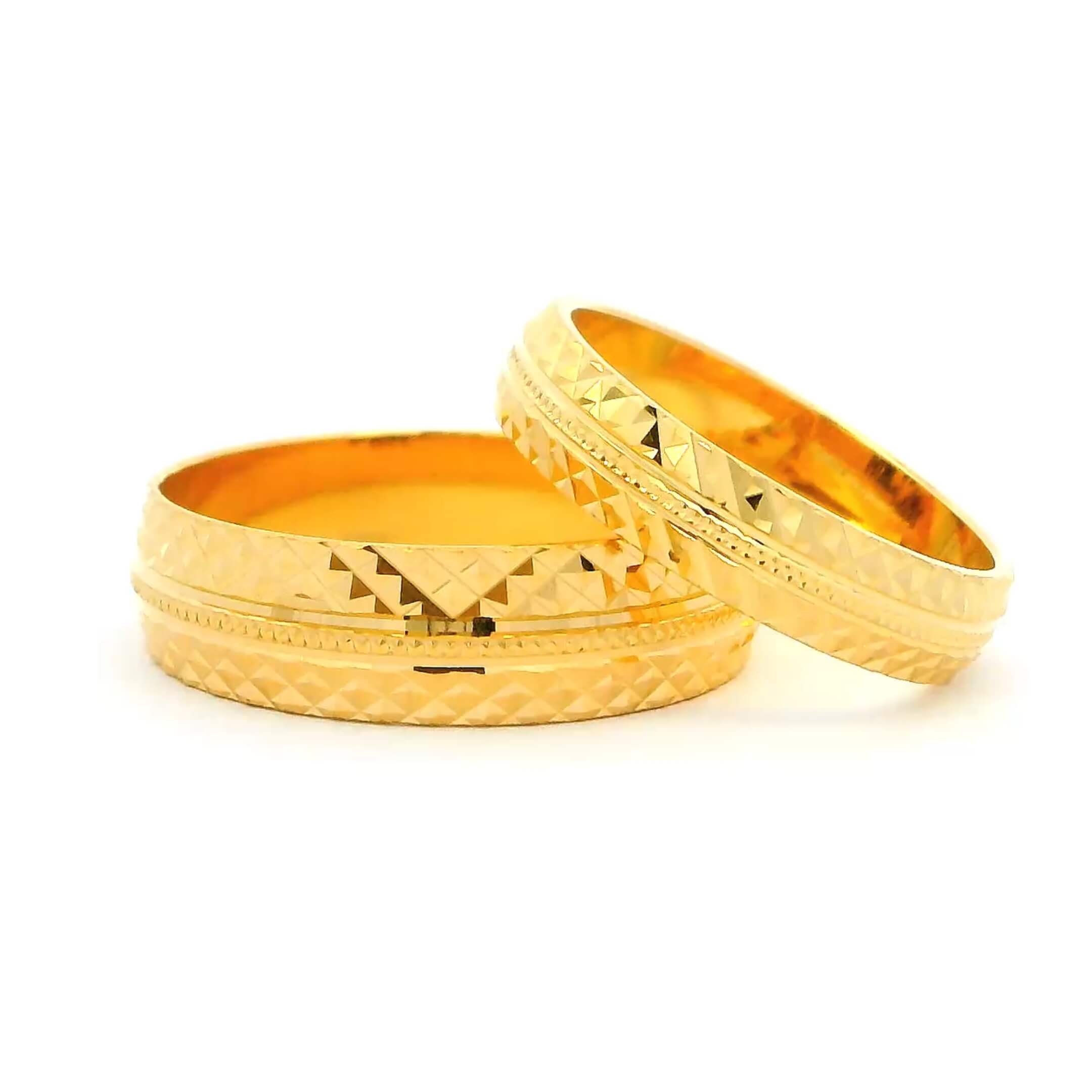 Perfect Match Gold Couple Rings