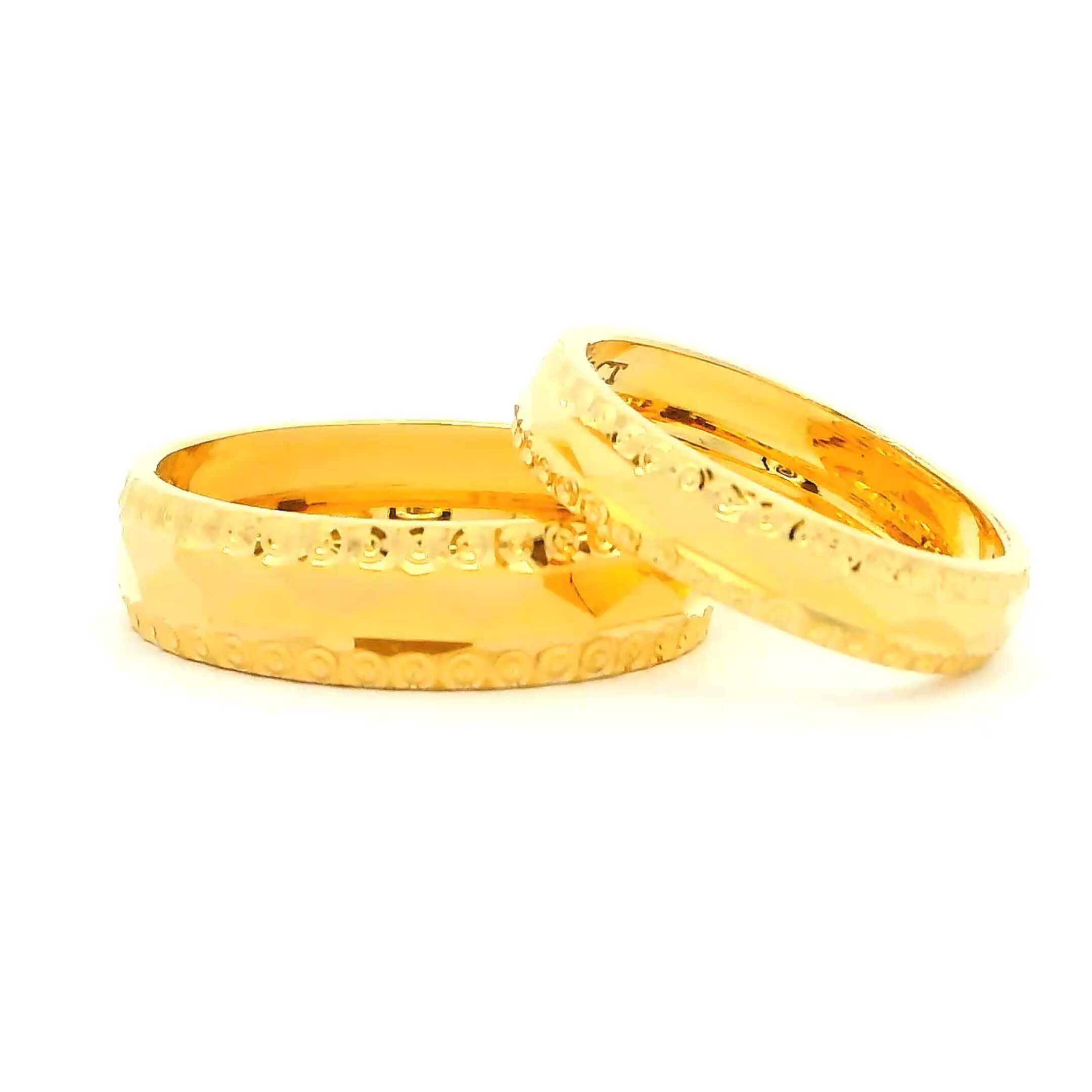 Glamourous Unity Gold Couple Rings