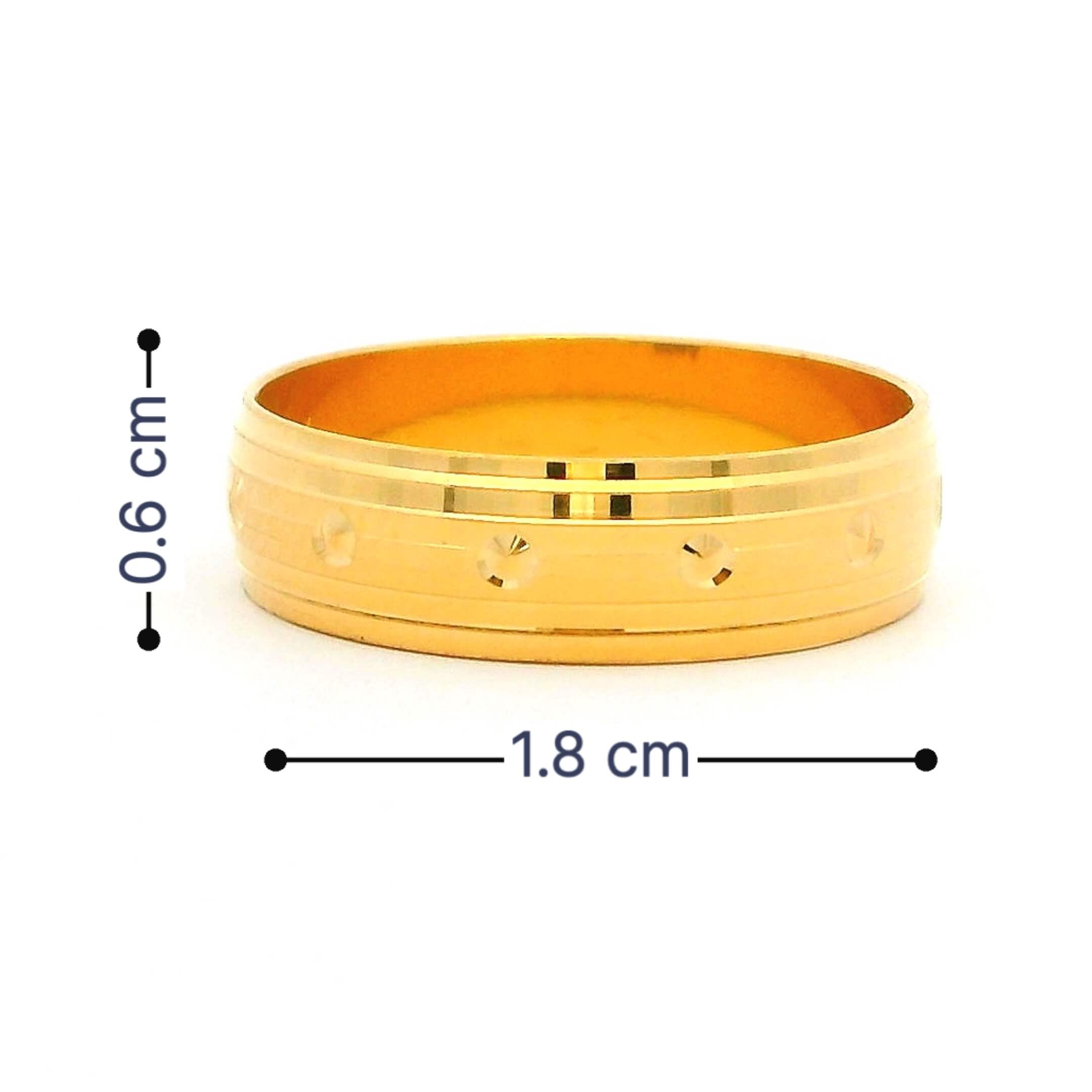 Everlasting Shine Gold Couple Rings