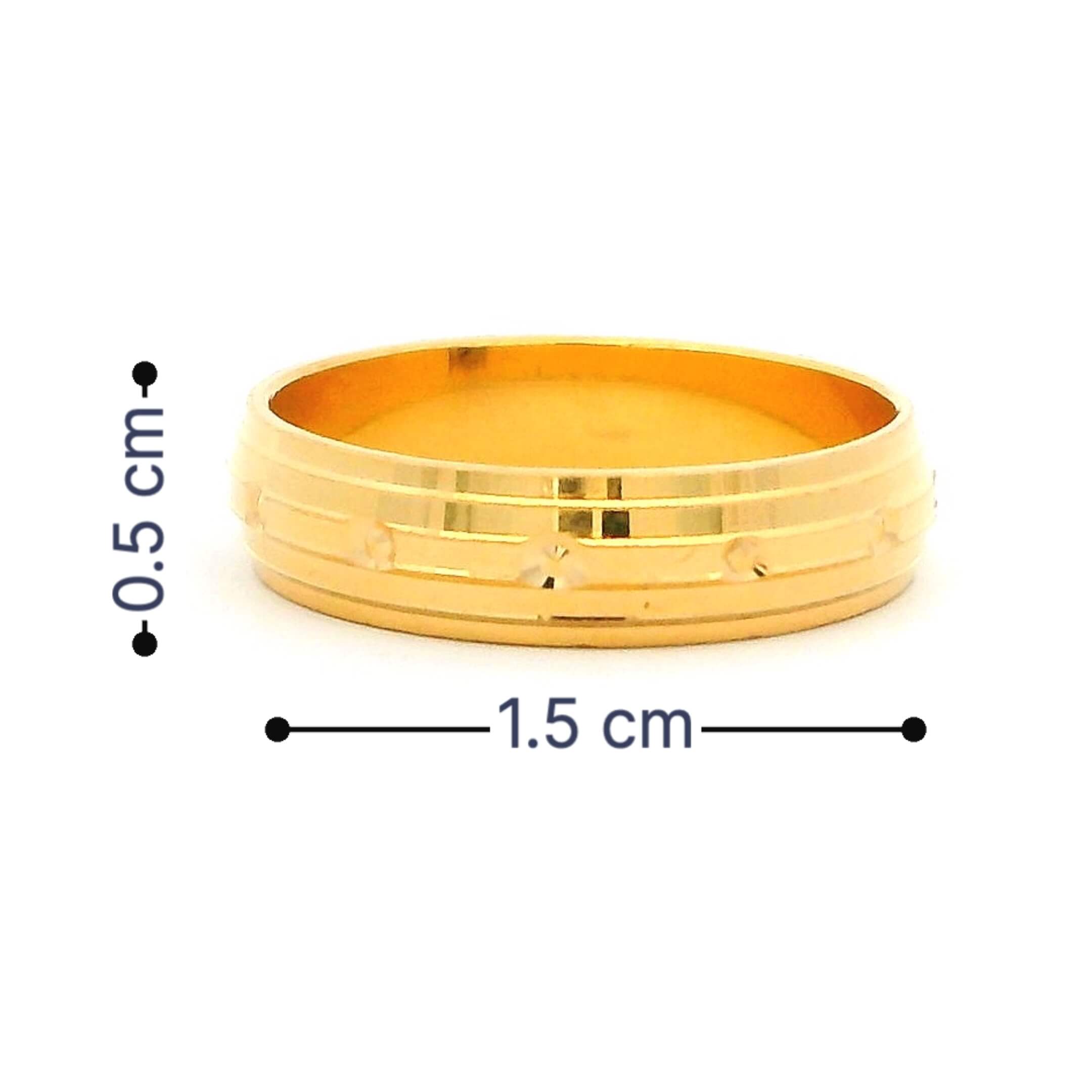 Everlasting Shine Gold Couple Rings