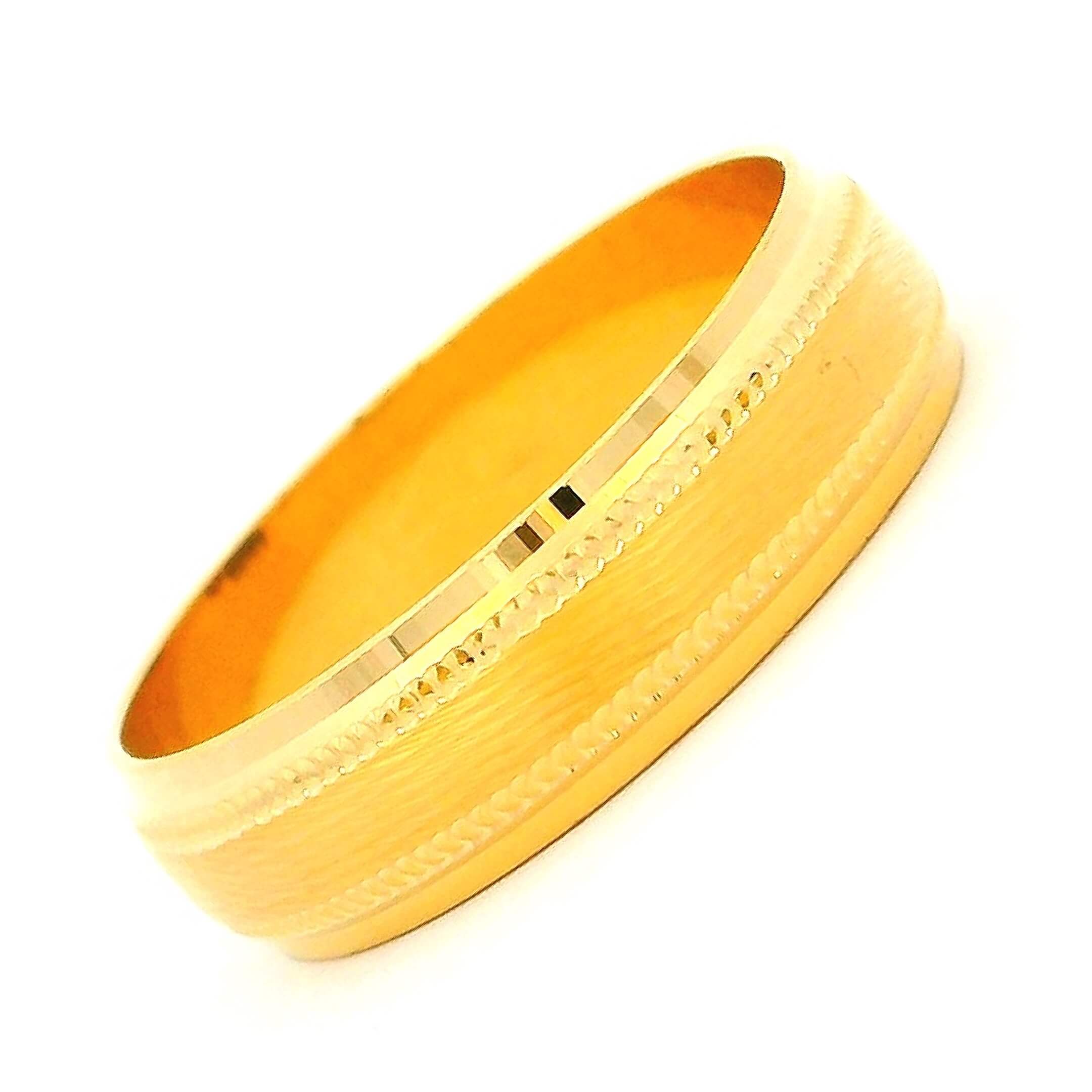 Glittering Charm 18K Gold Couple Bands