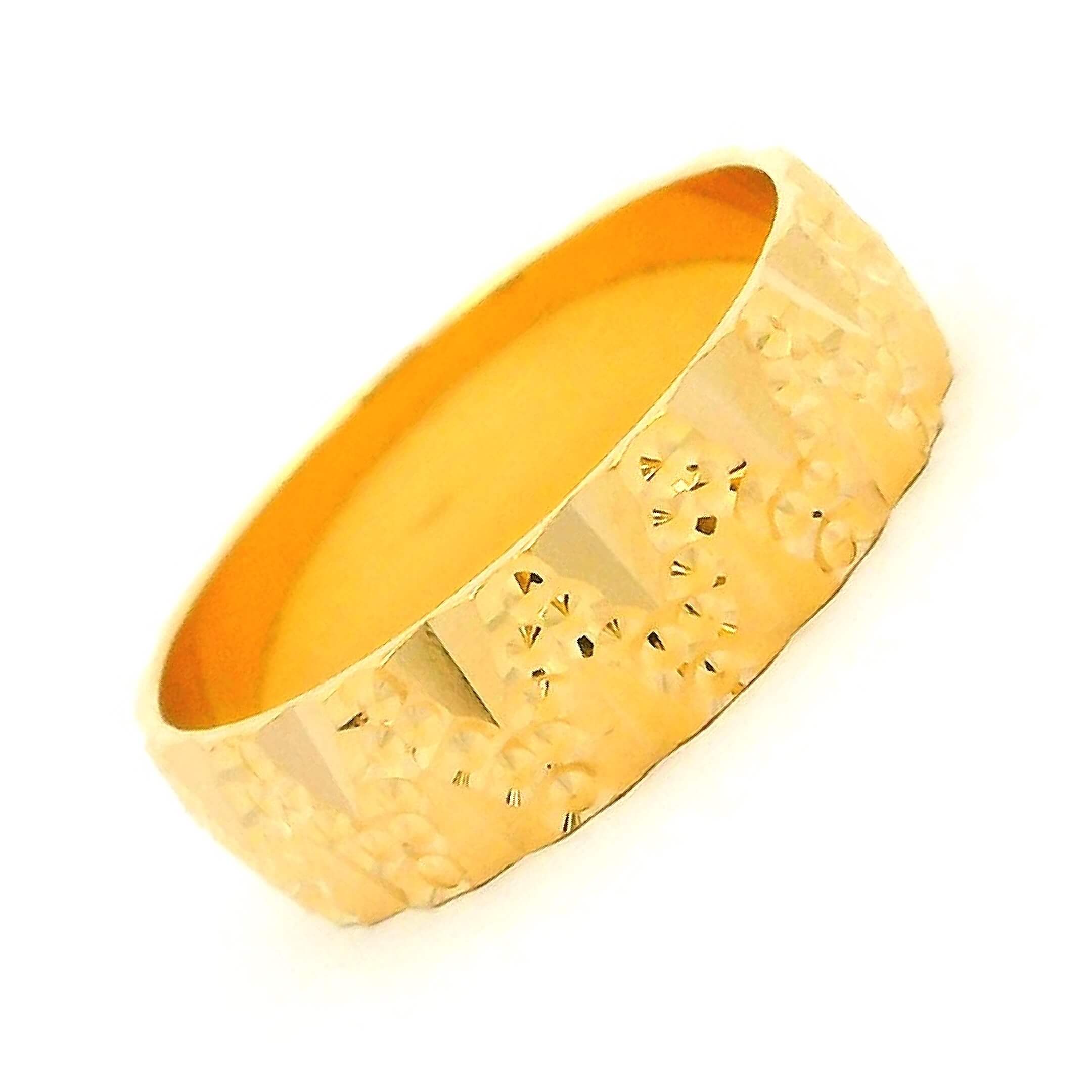 Romantic Radiance Gold Couple Rings