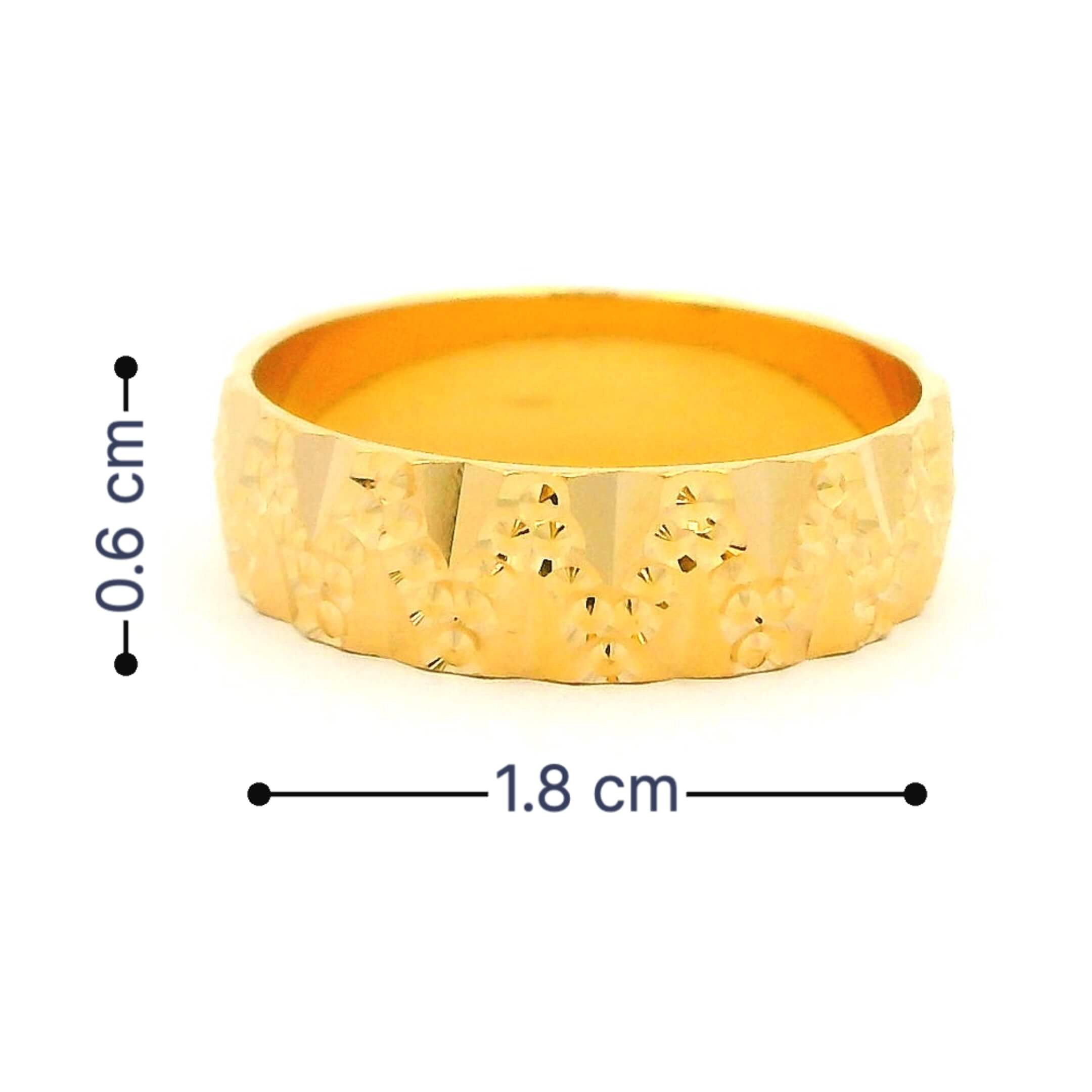 Romantic Radiance Gold Couple Rings
