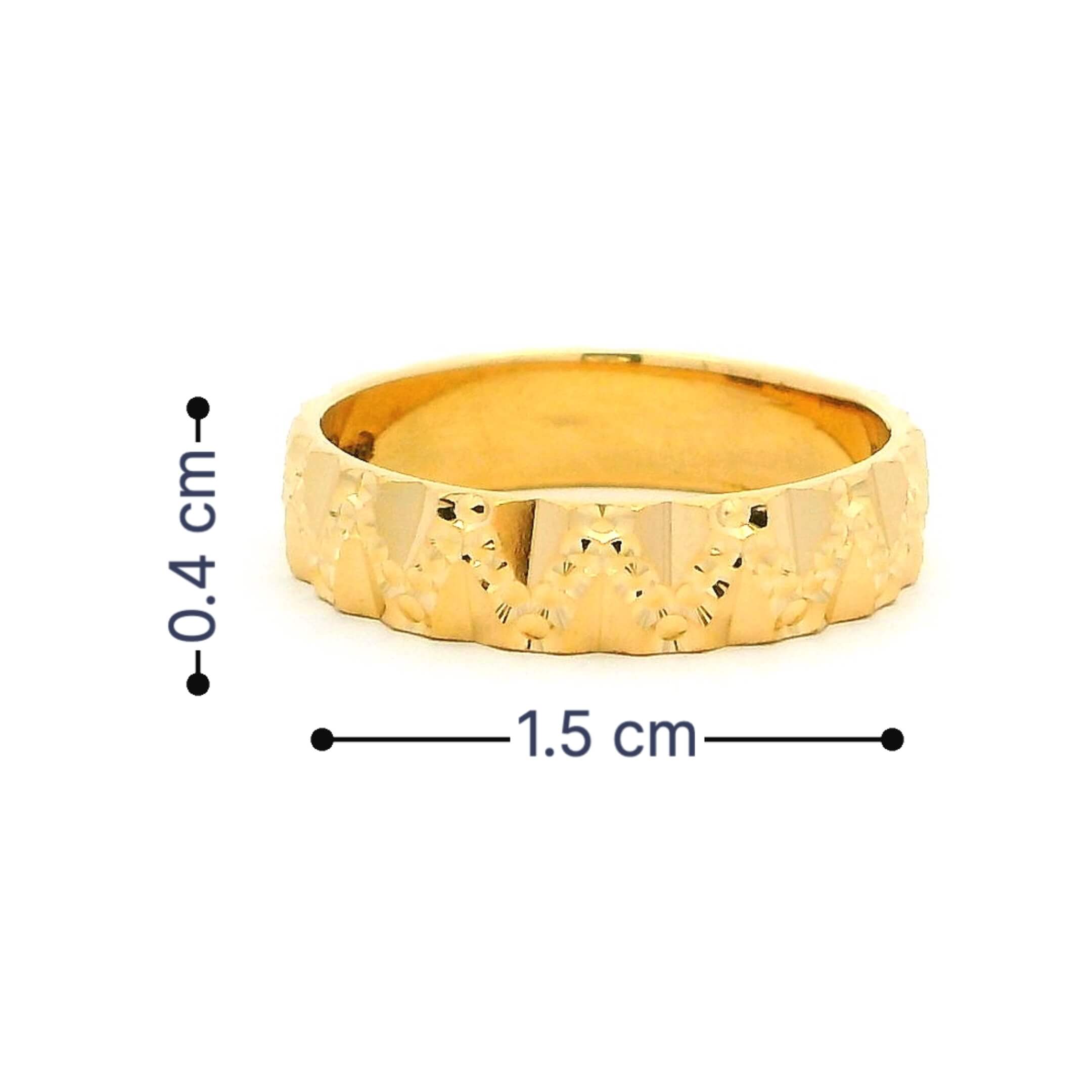 Romantic Radiance Gold Couple Rings