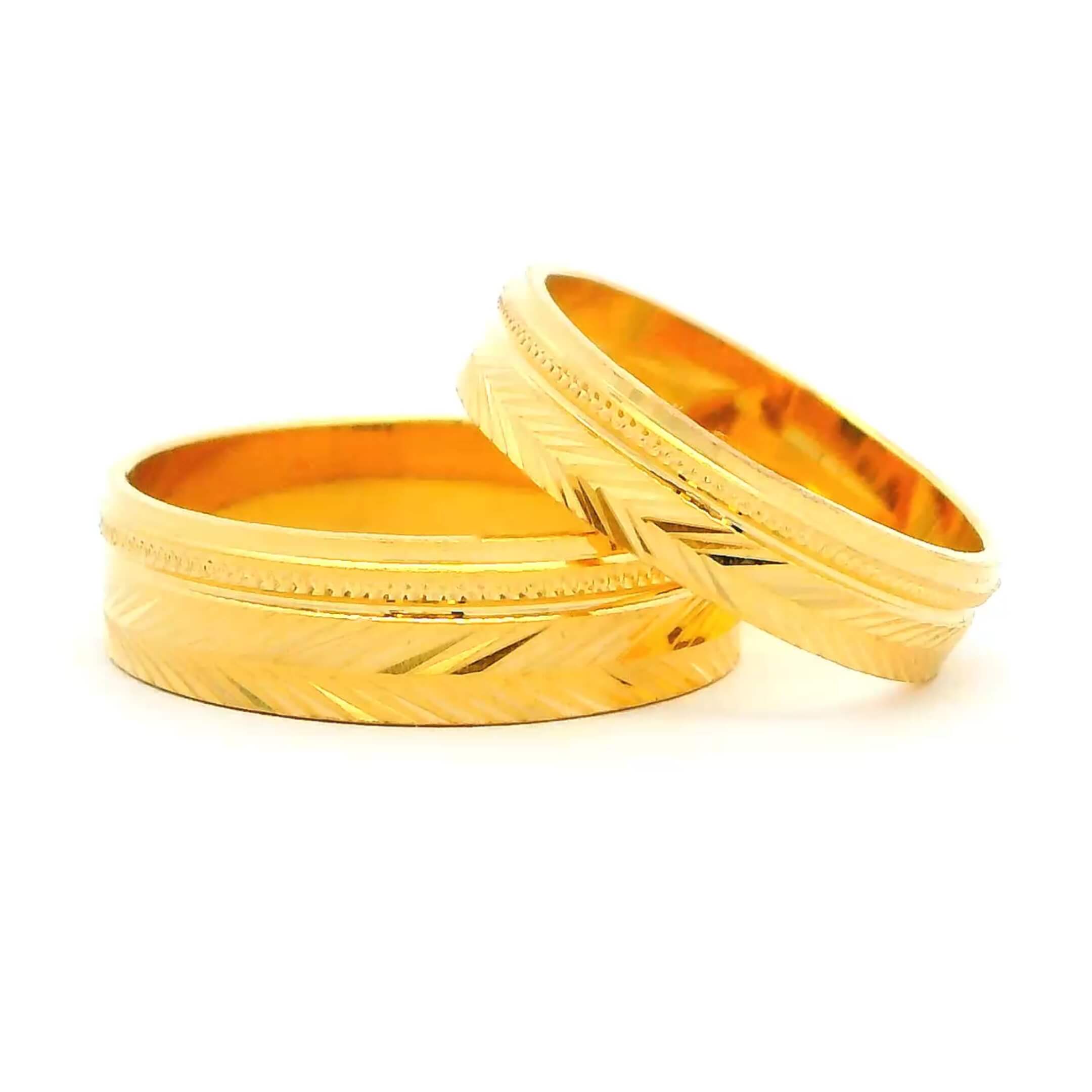 Yours Forever Gold Couple Rings