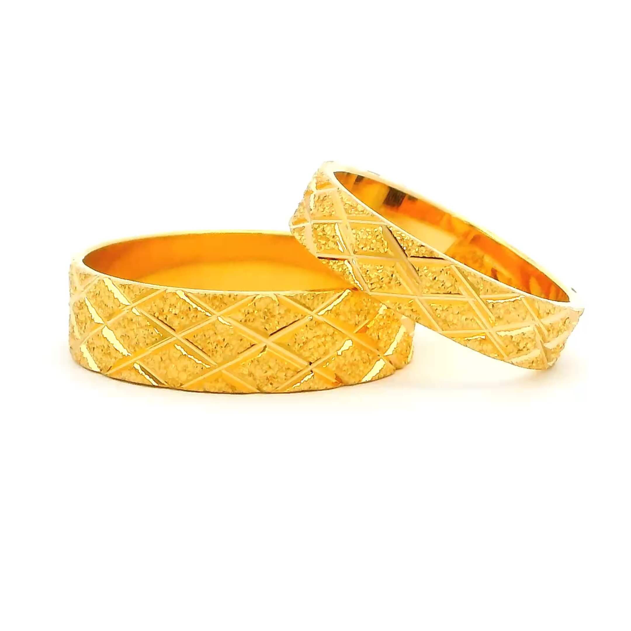 Together Forever Gold Couple Rings