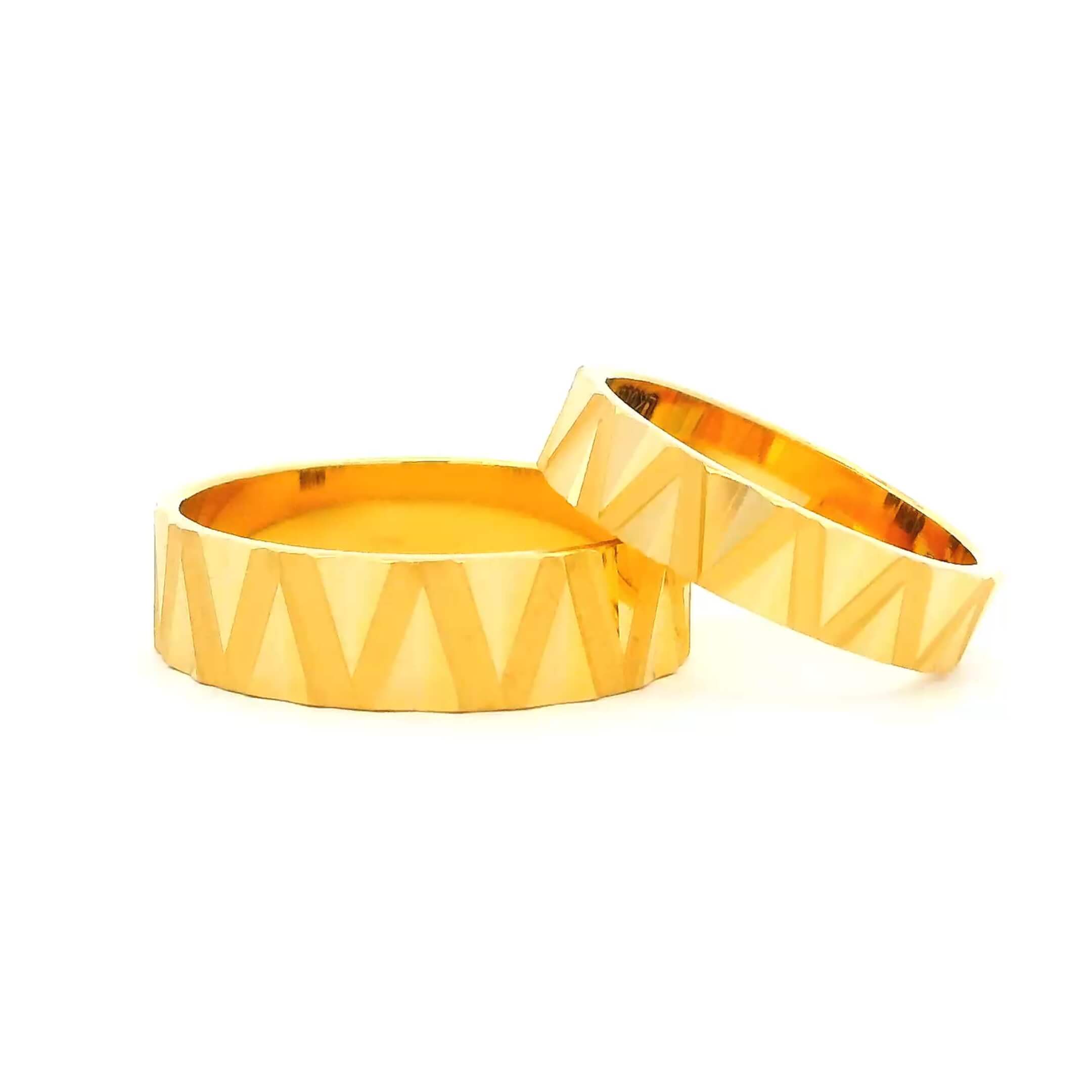 Our Promise Gold Couple Rings