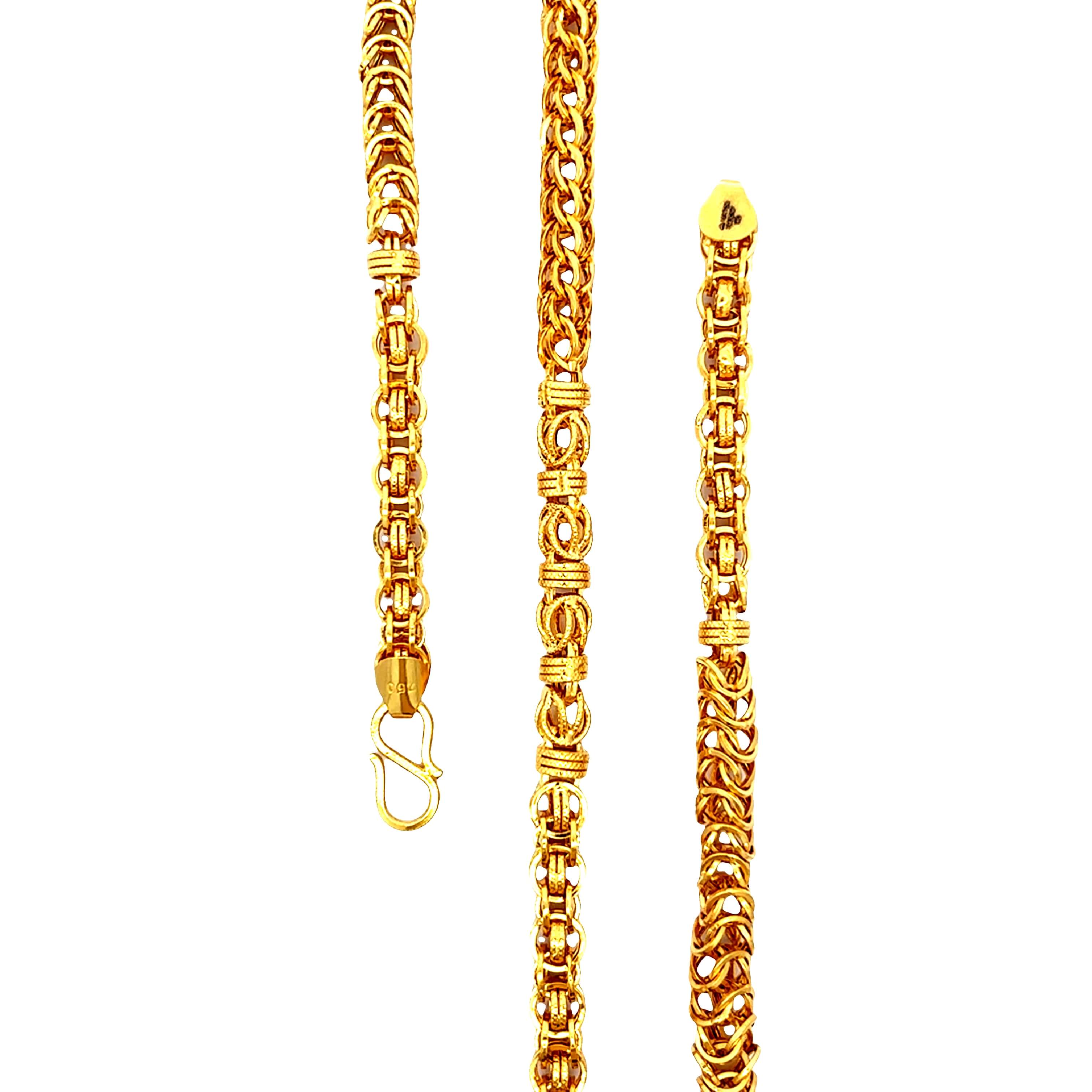 Sturdy Riveting Gold Chains for Men