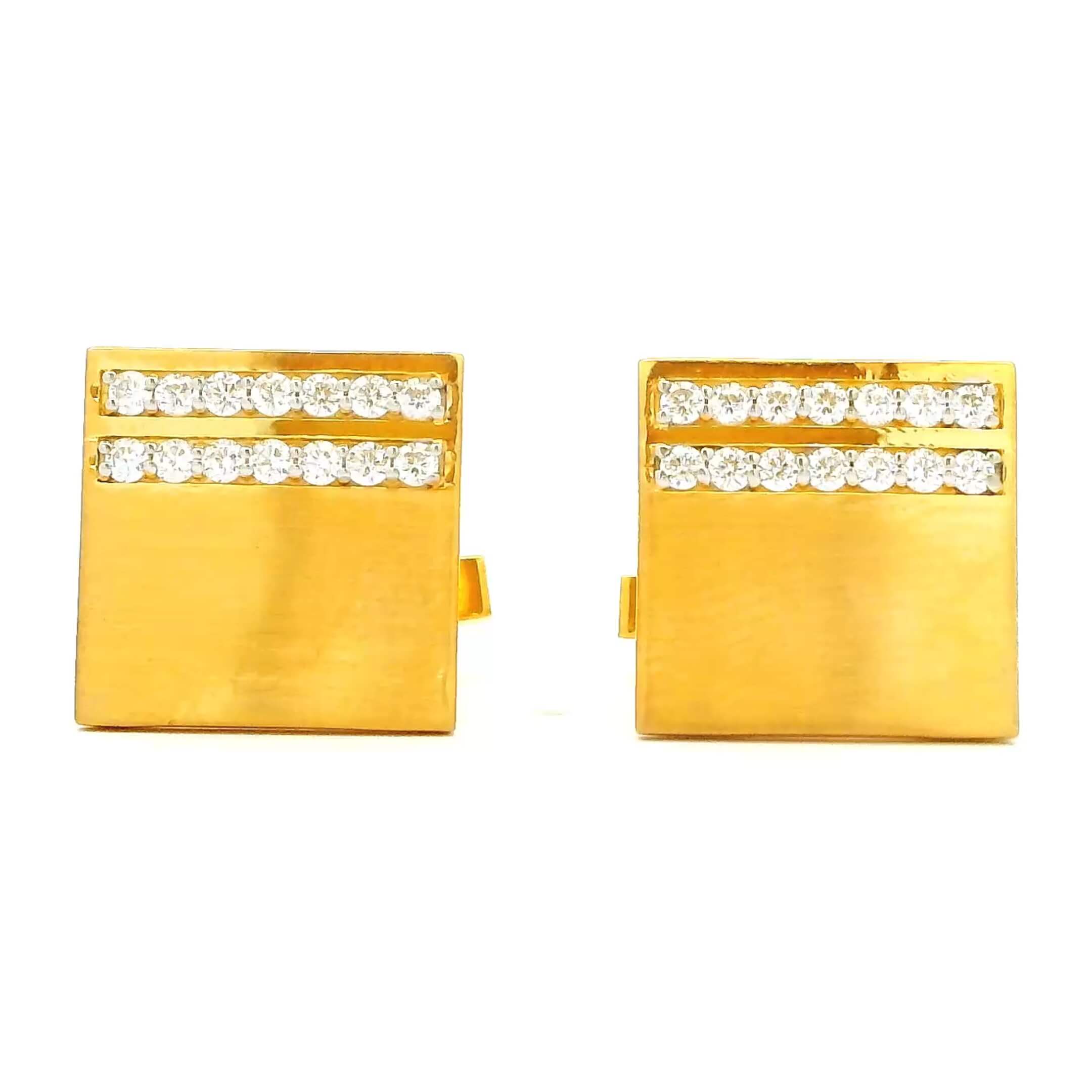 Luxurious Shine Gold Cufflinks
