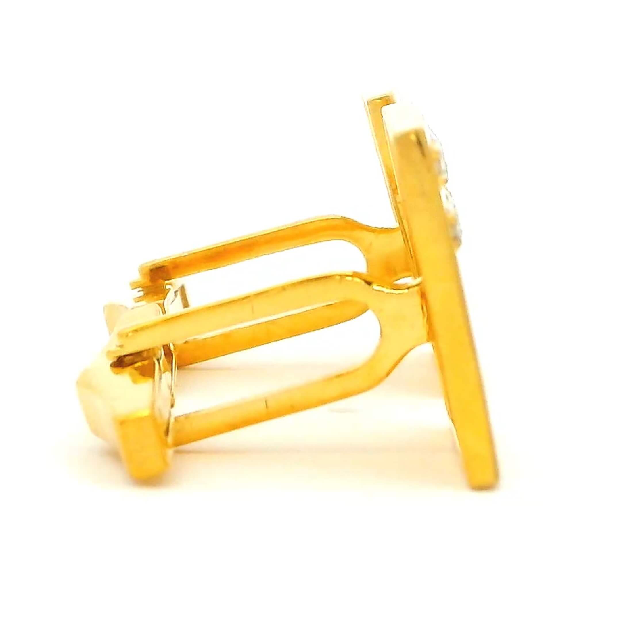 Luxurious Shine Gold Cufflinks