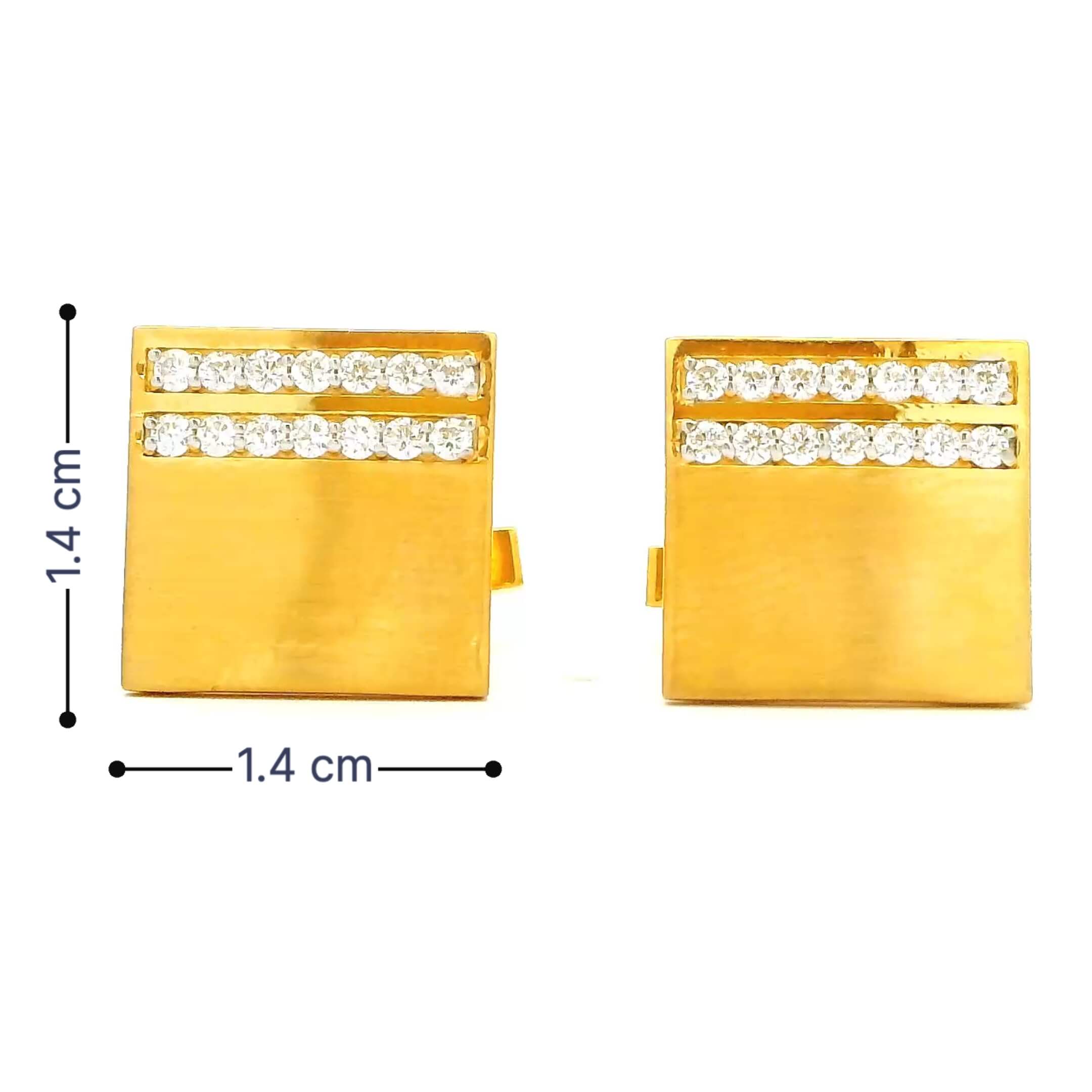 Luxurious Shine Gold Cufflinks