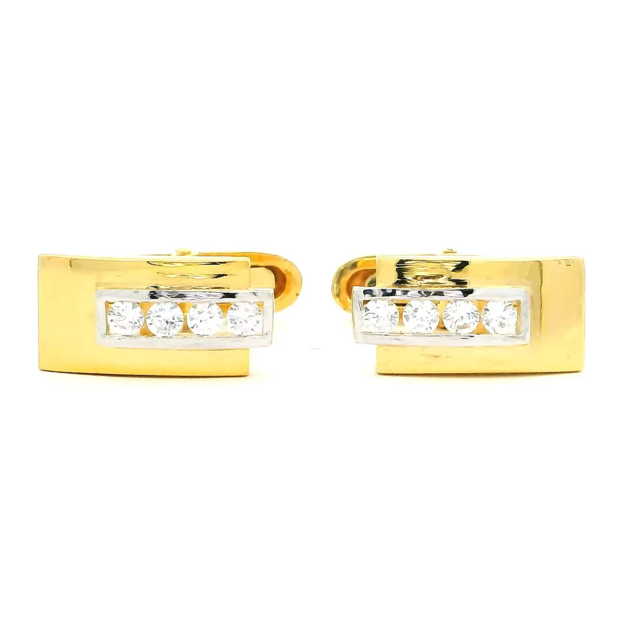 Shimmering Radiance Gold Cufflinks