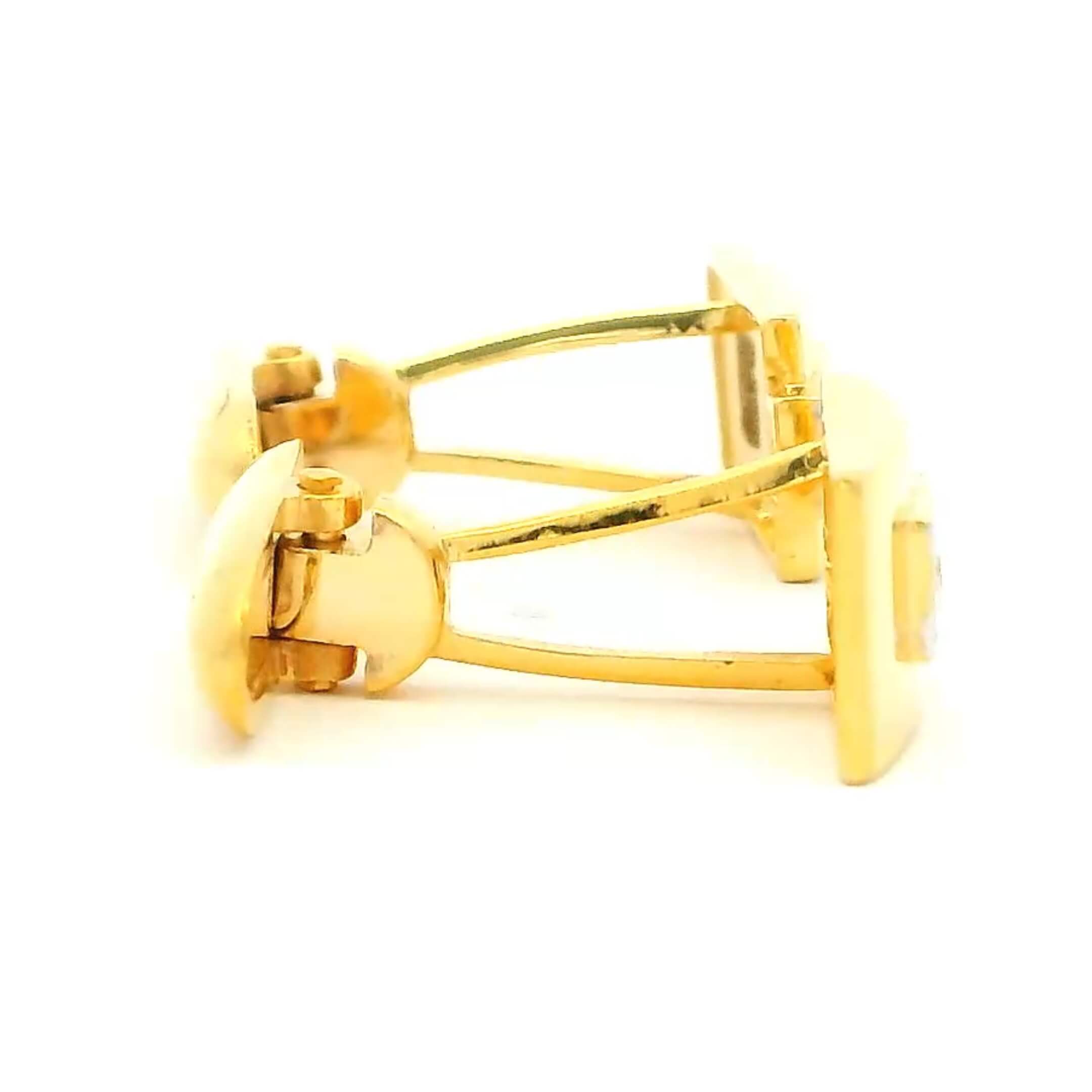 Shimmering Radiance Gold Cufflinks