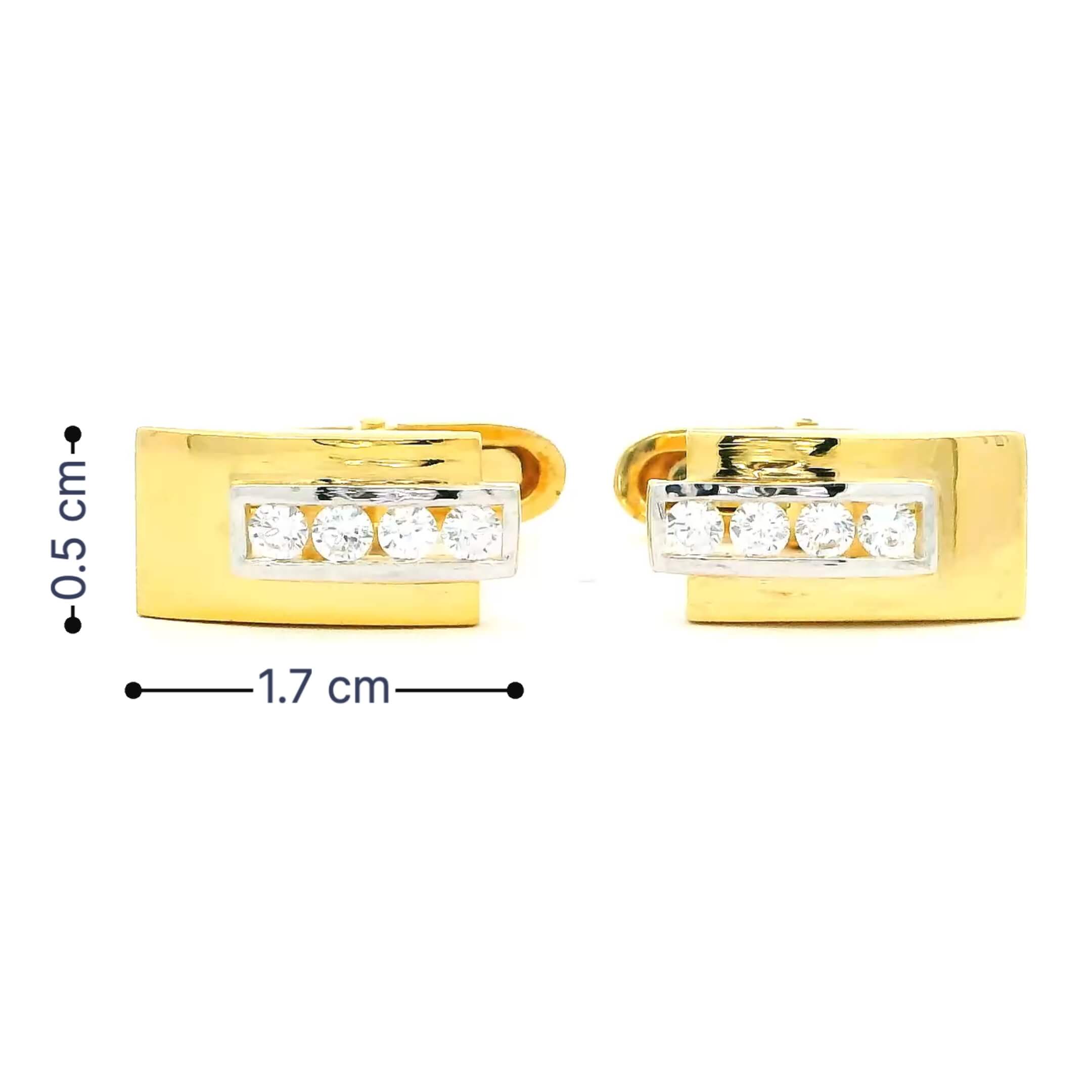 Shimmering Radiance Gold Cufflinks