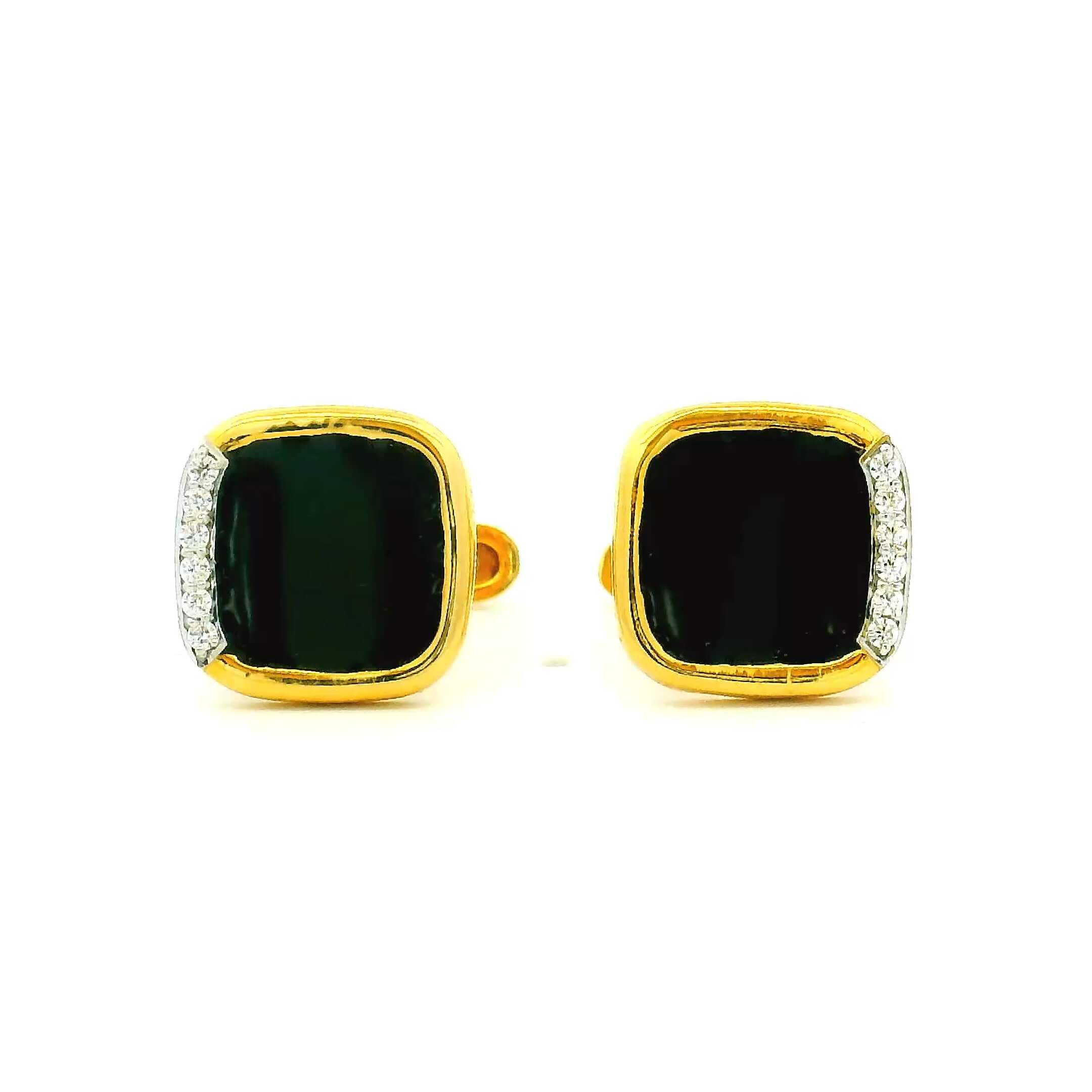 Husky Black Gold Cufflinks