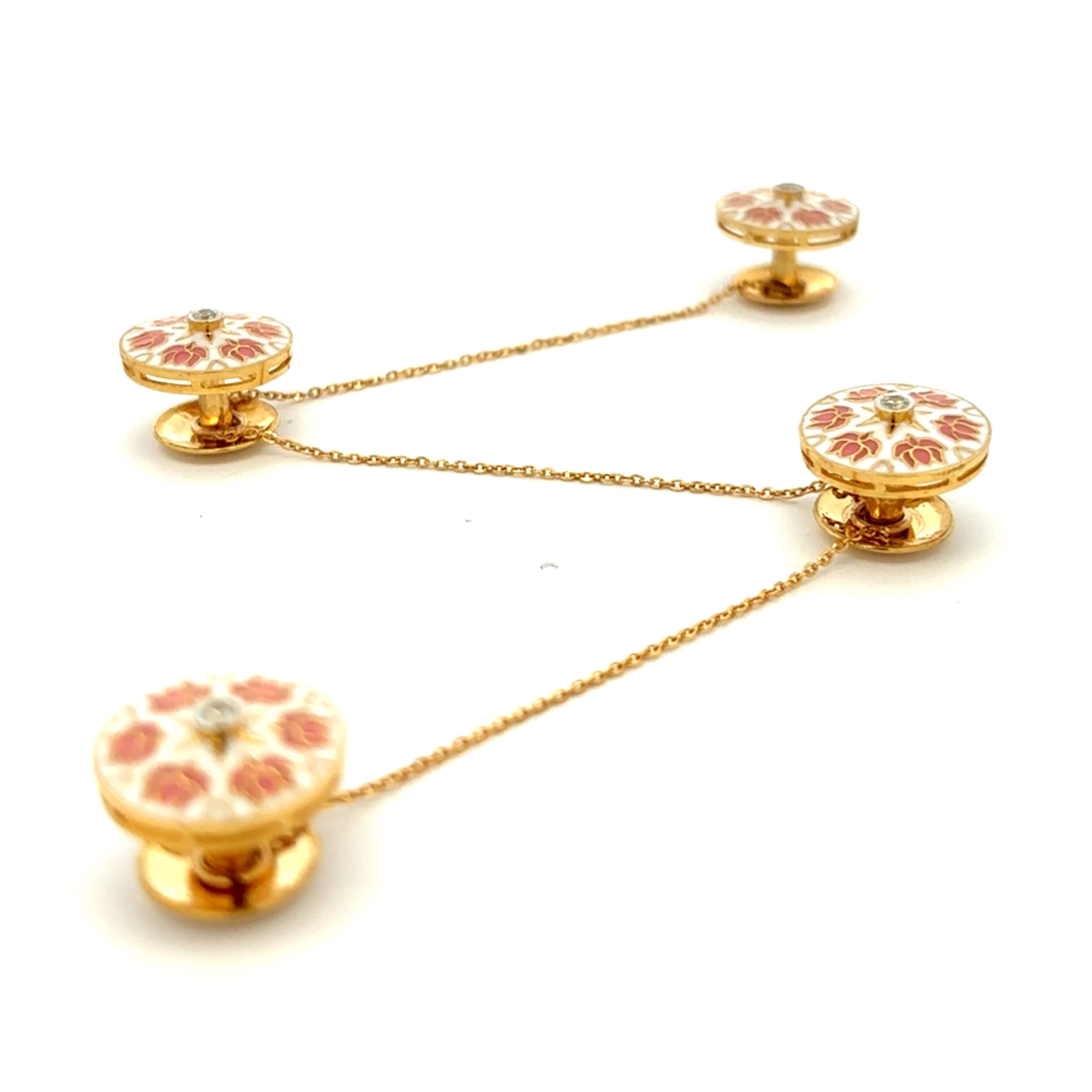 Fancy Radiance Gold Kurta Buttons