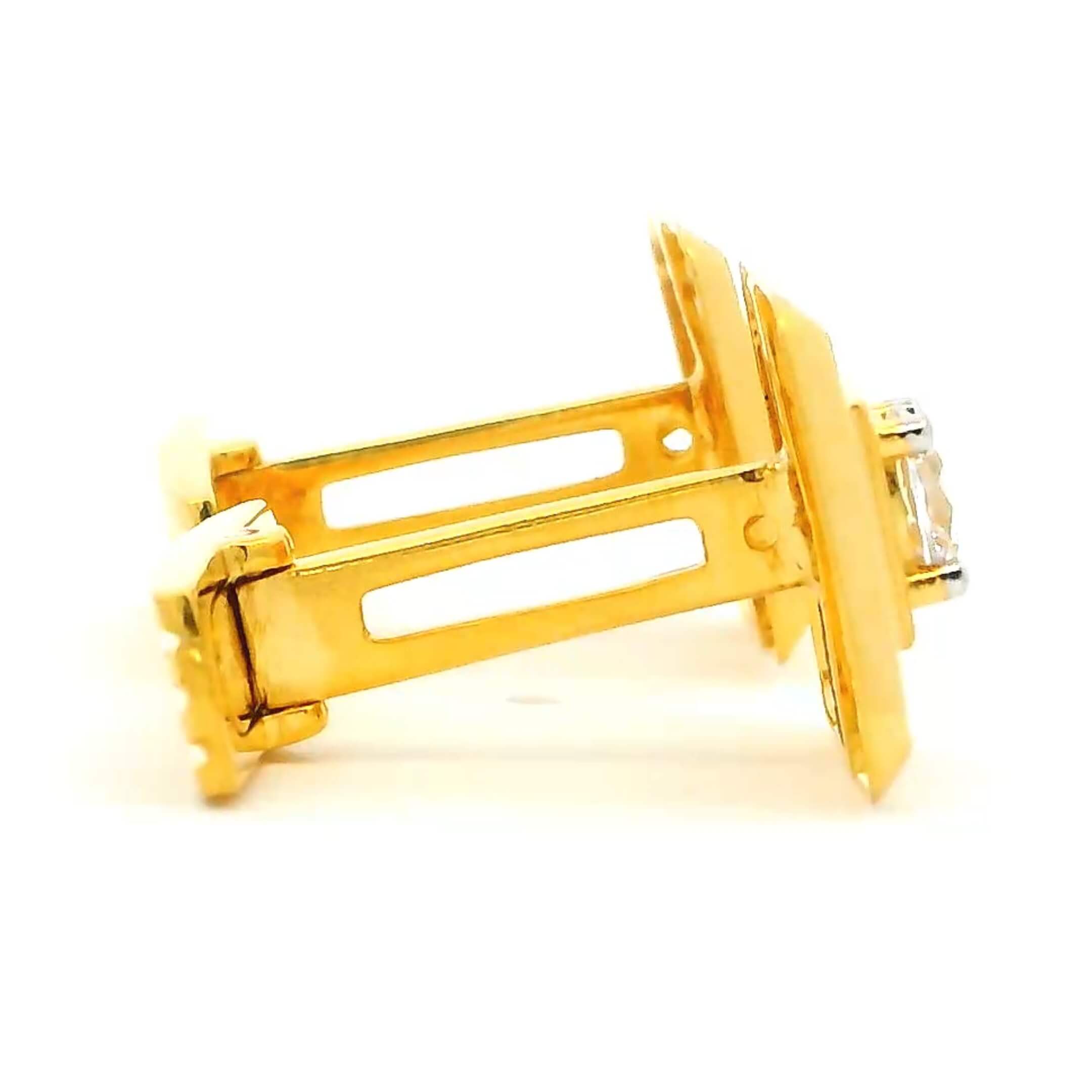 Shimmering Vigour Gold Cufflinks
