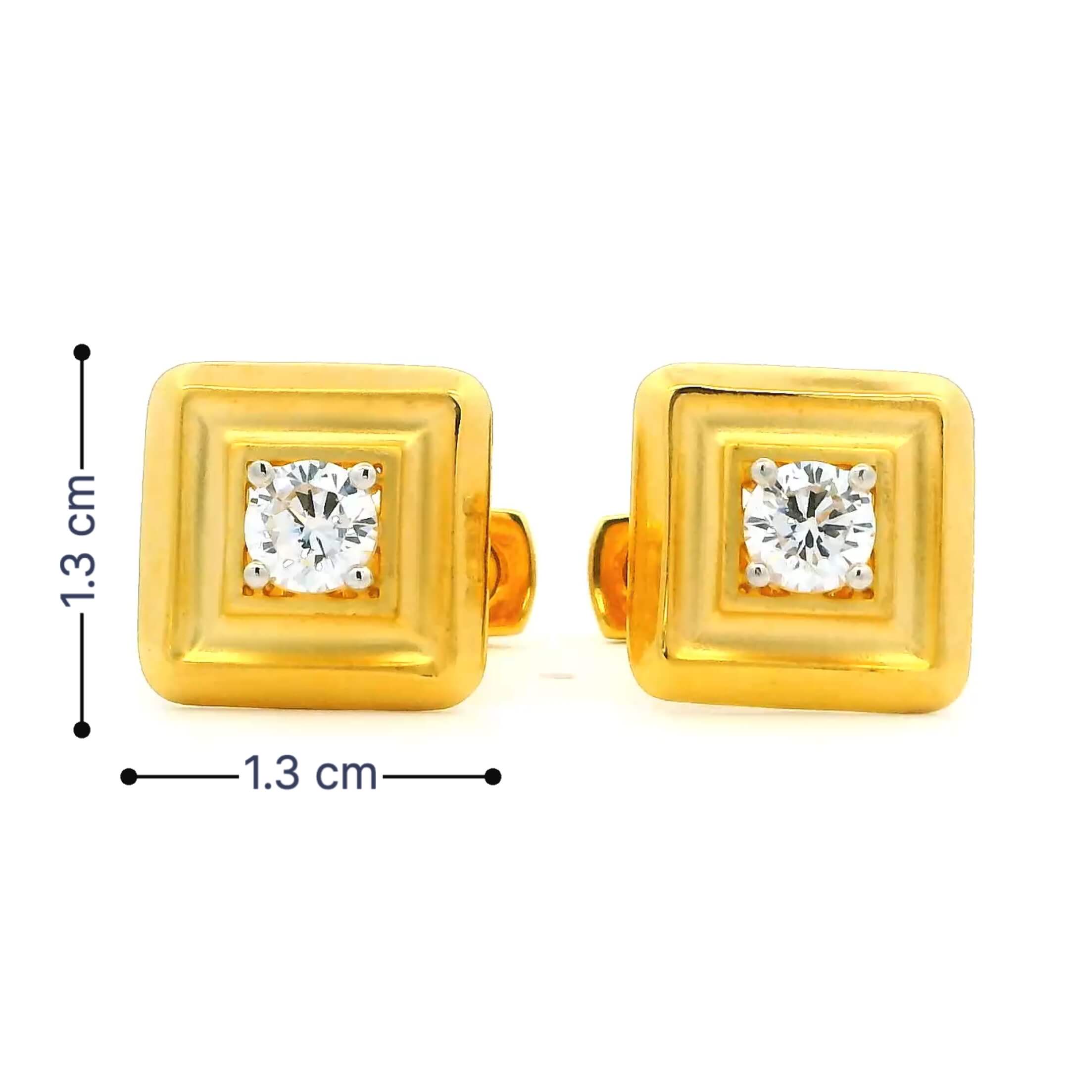 Shimmering Vigour Gold Cufflinks