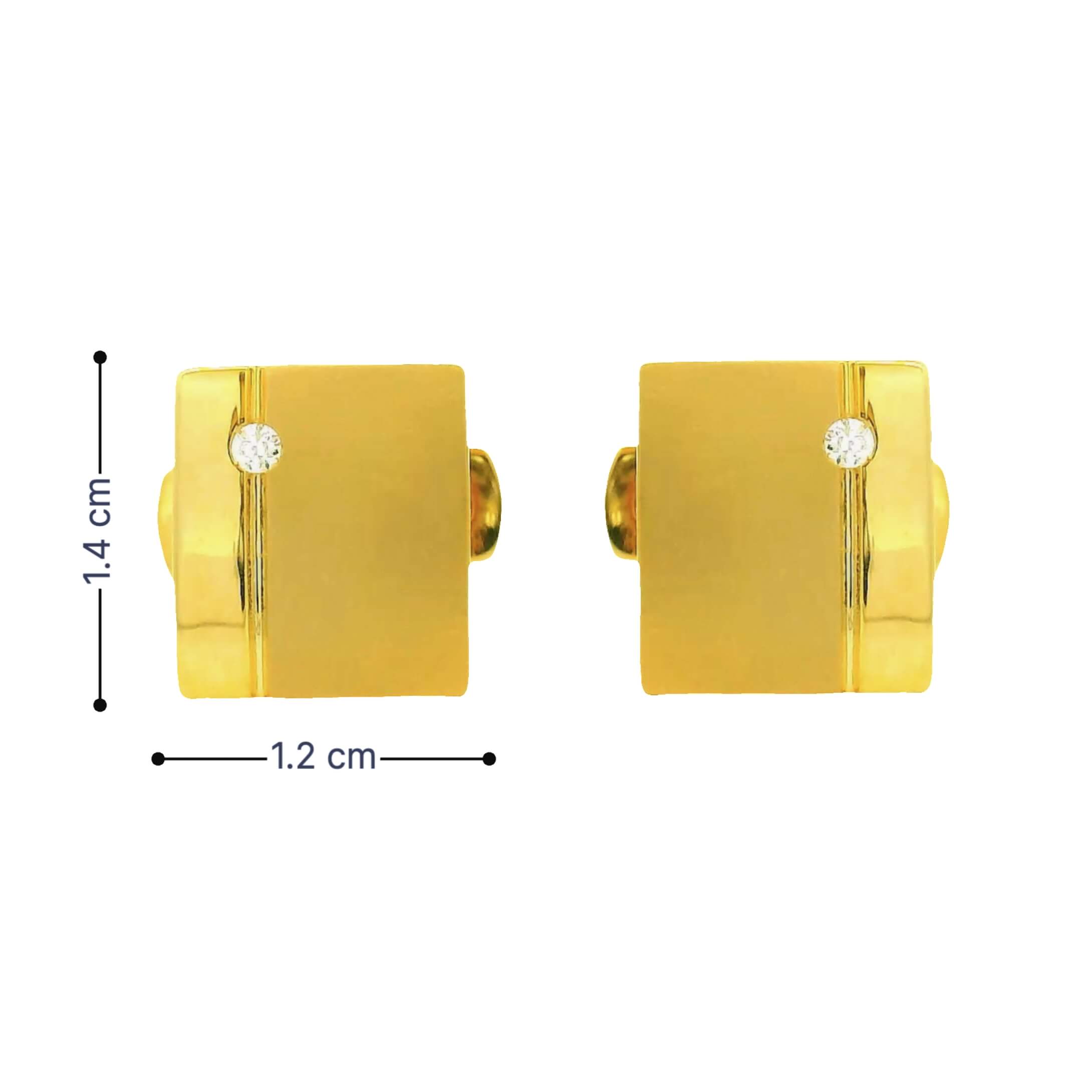 Modest Shine Gold Cufflinks