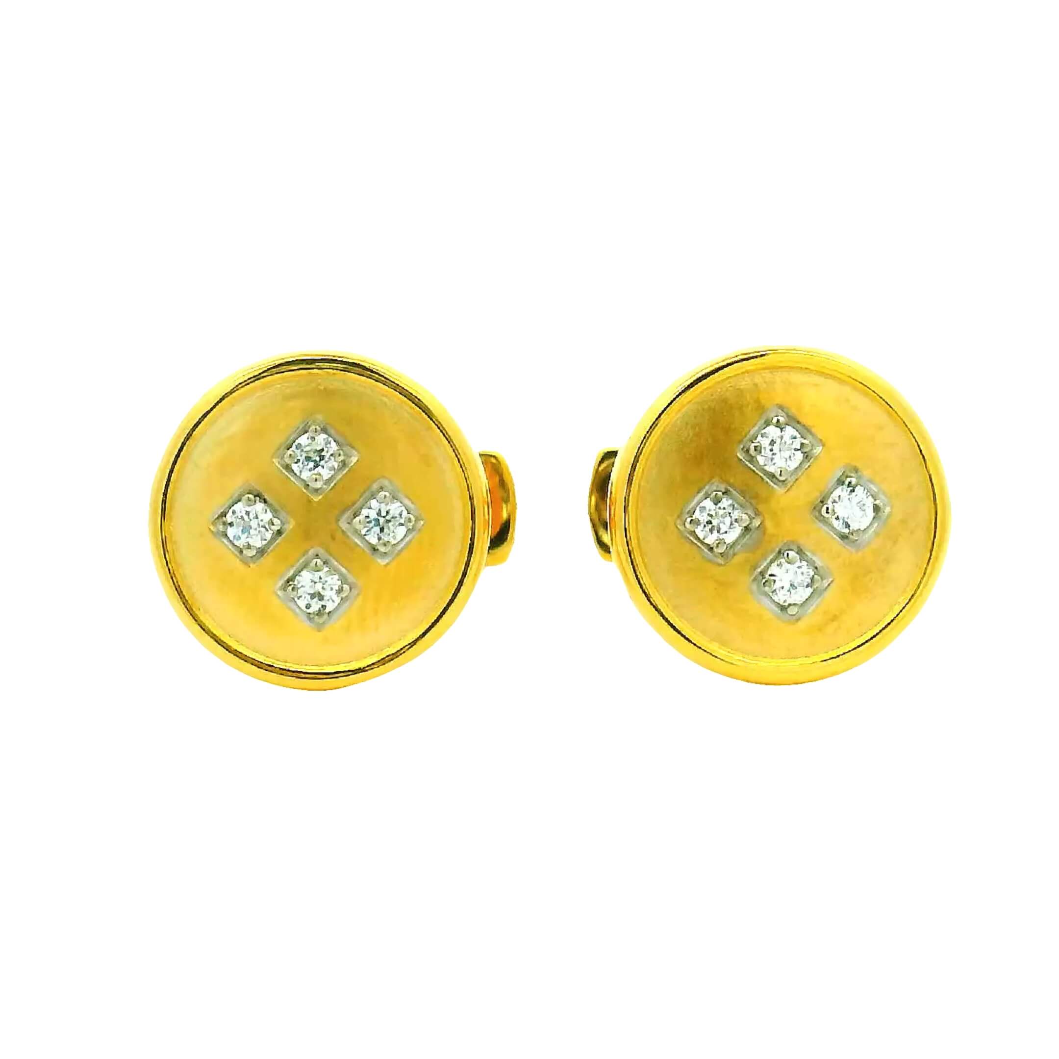 Majestic Gleam Gold Cufflinks for Men