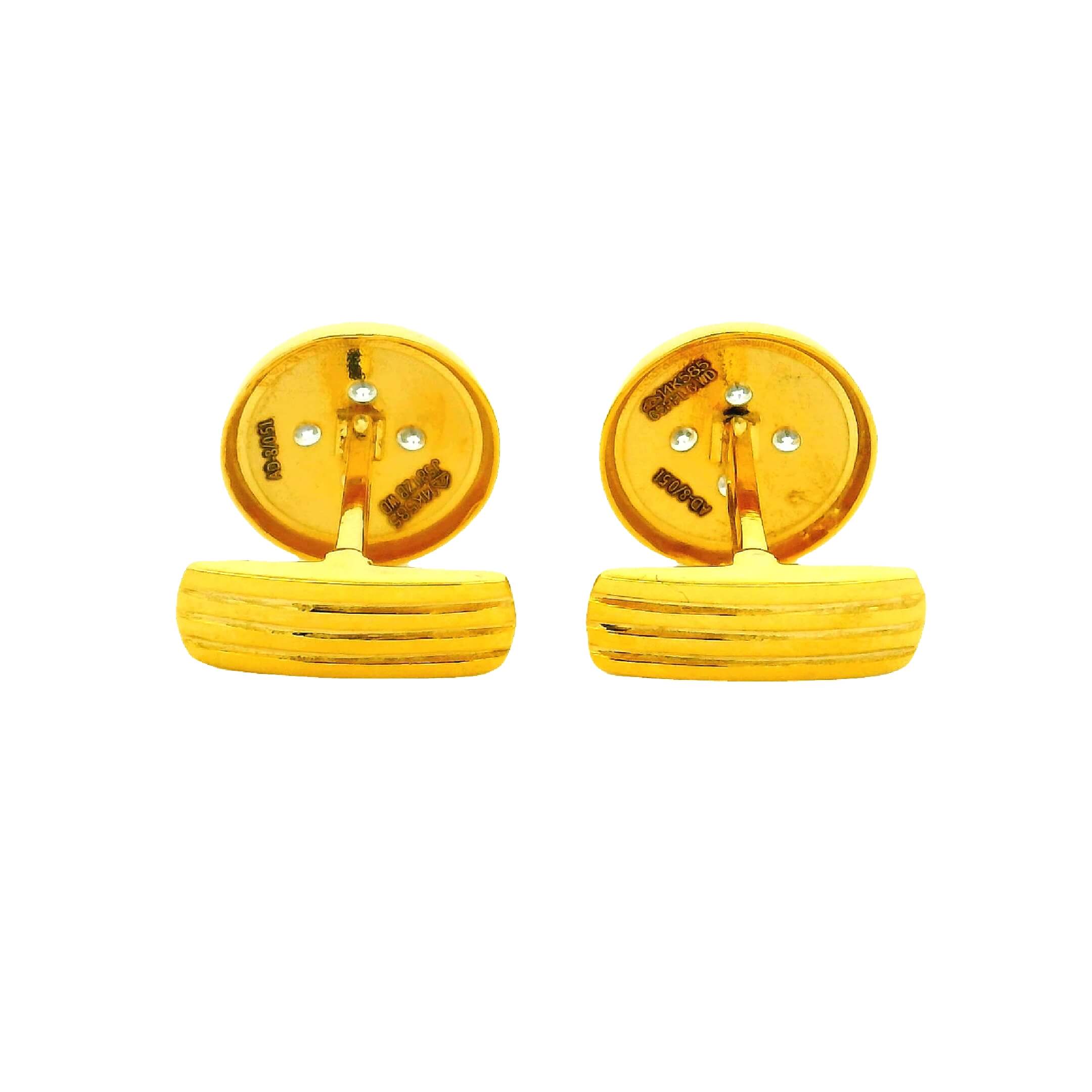 Majestic Gleam Gold Cufflinks for Men