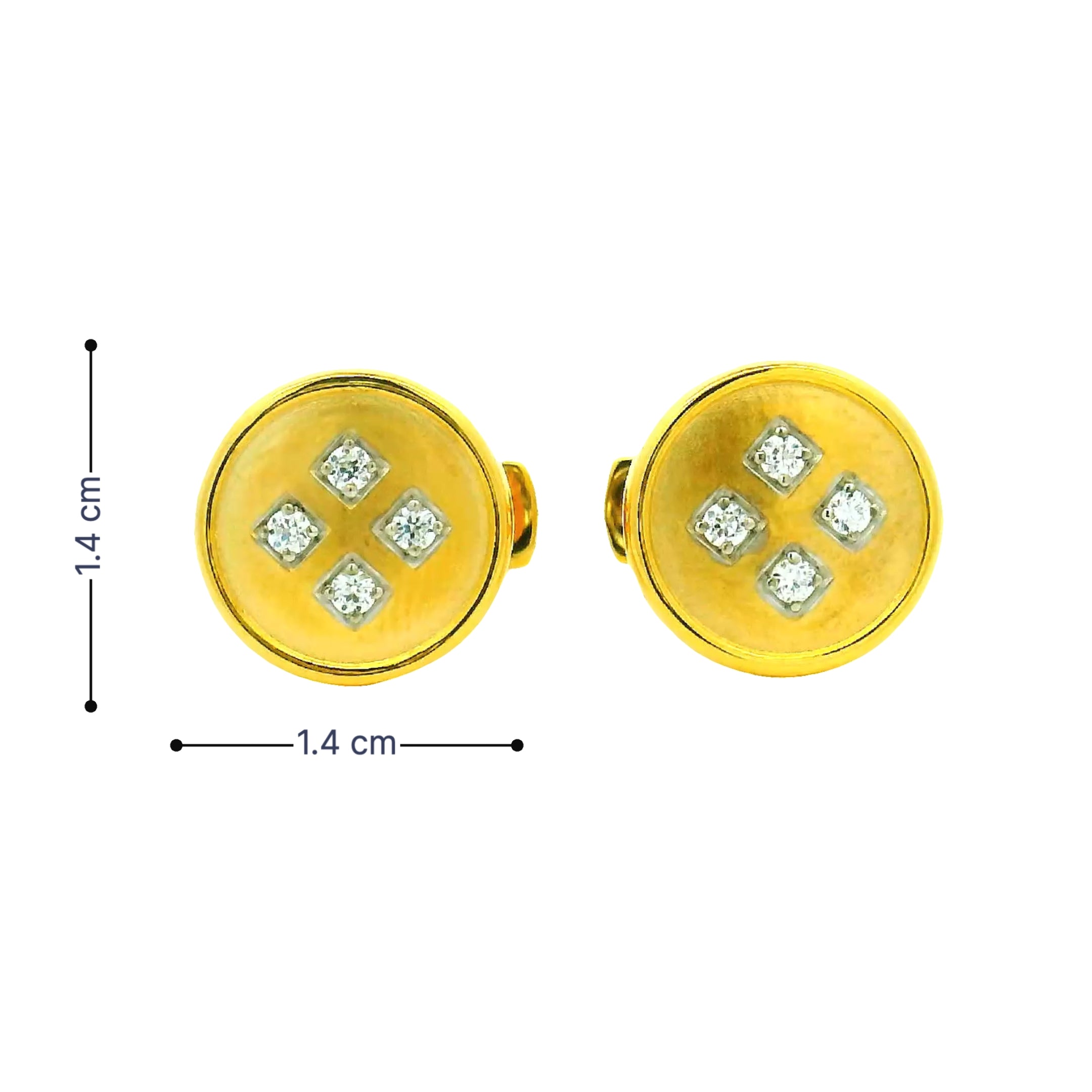 Mens Gold Cufflink