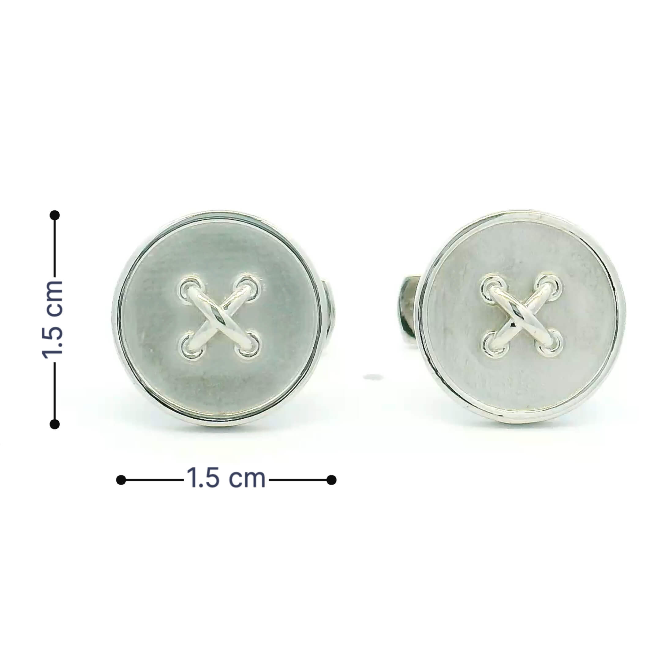 Shining Oval Cufflinks for Men