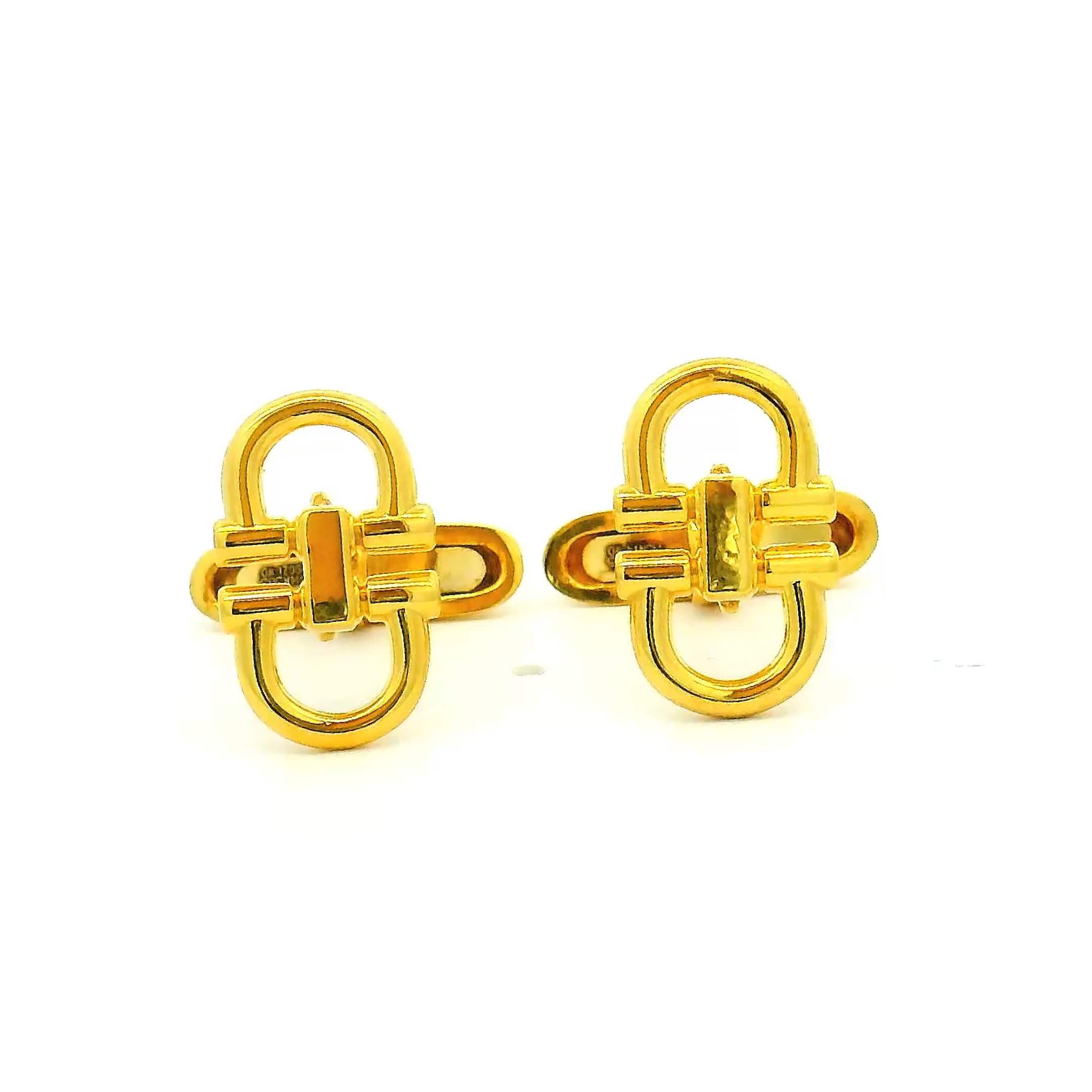 Pristine Glow Gold Cufflinks for Men