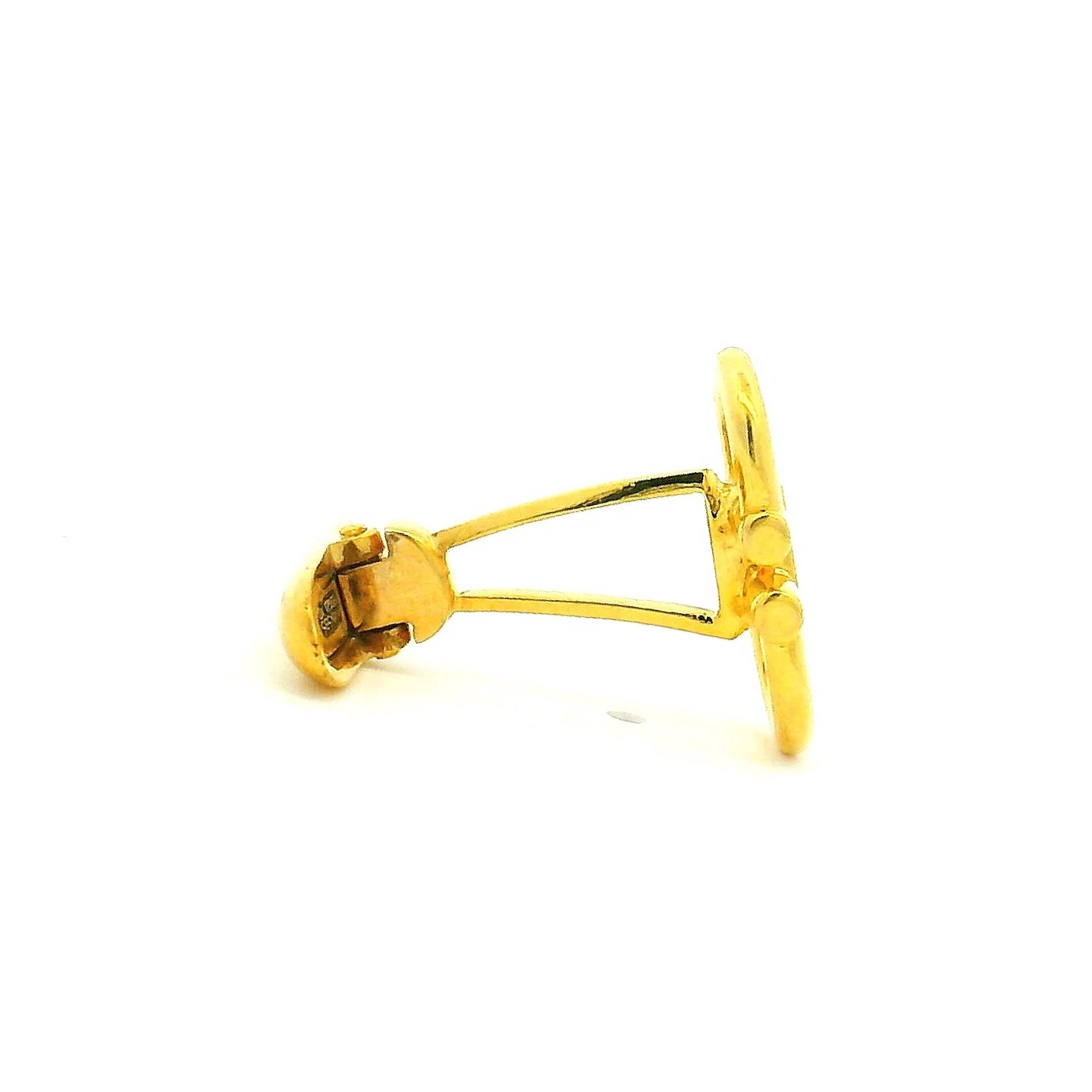 Pristine Glow Gold Cufflinks for Men