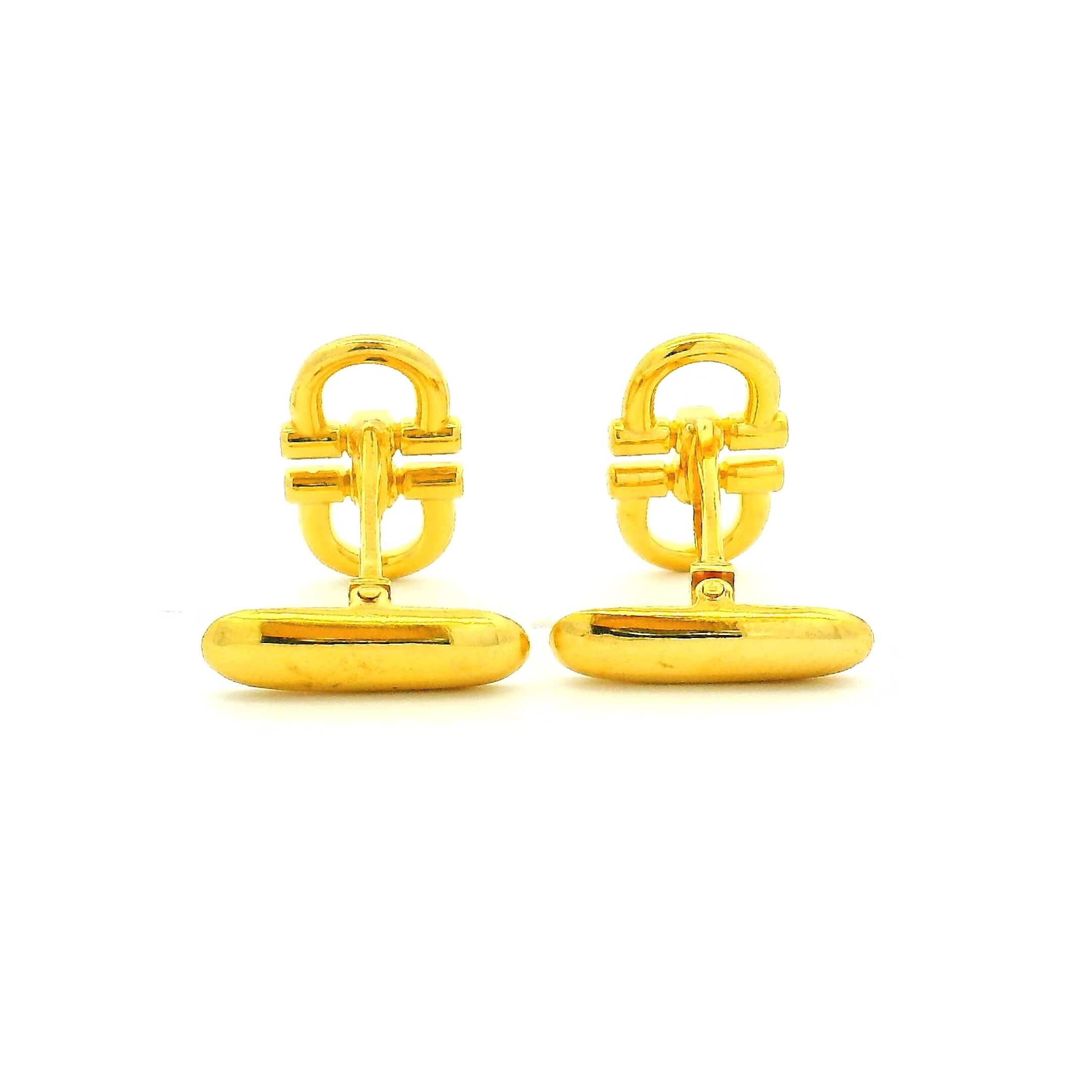 Pristine Glow Gold Cufflinks for Men