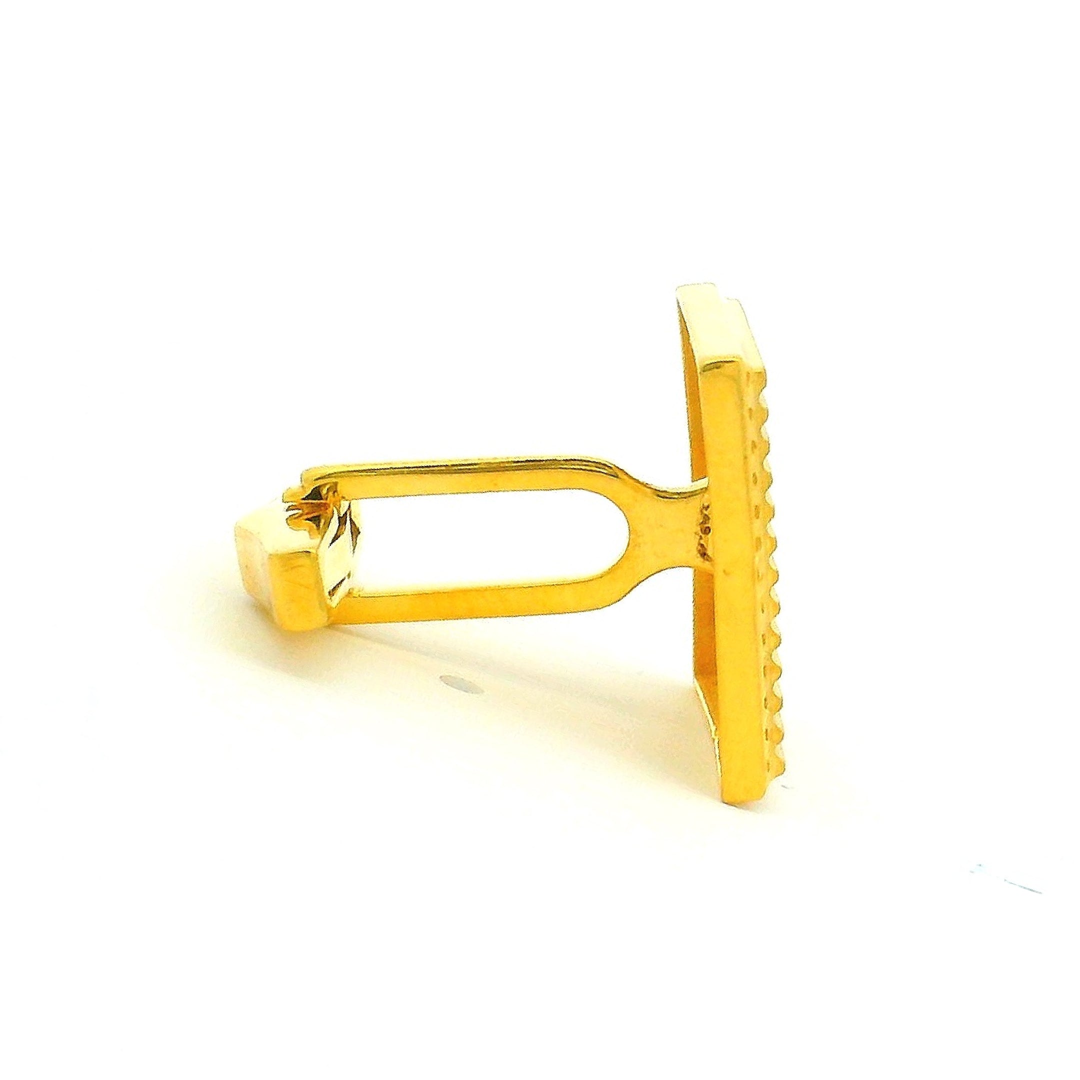 Mens Gold Cufflink
