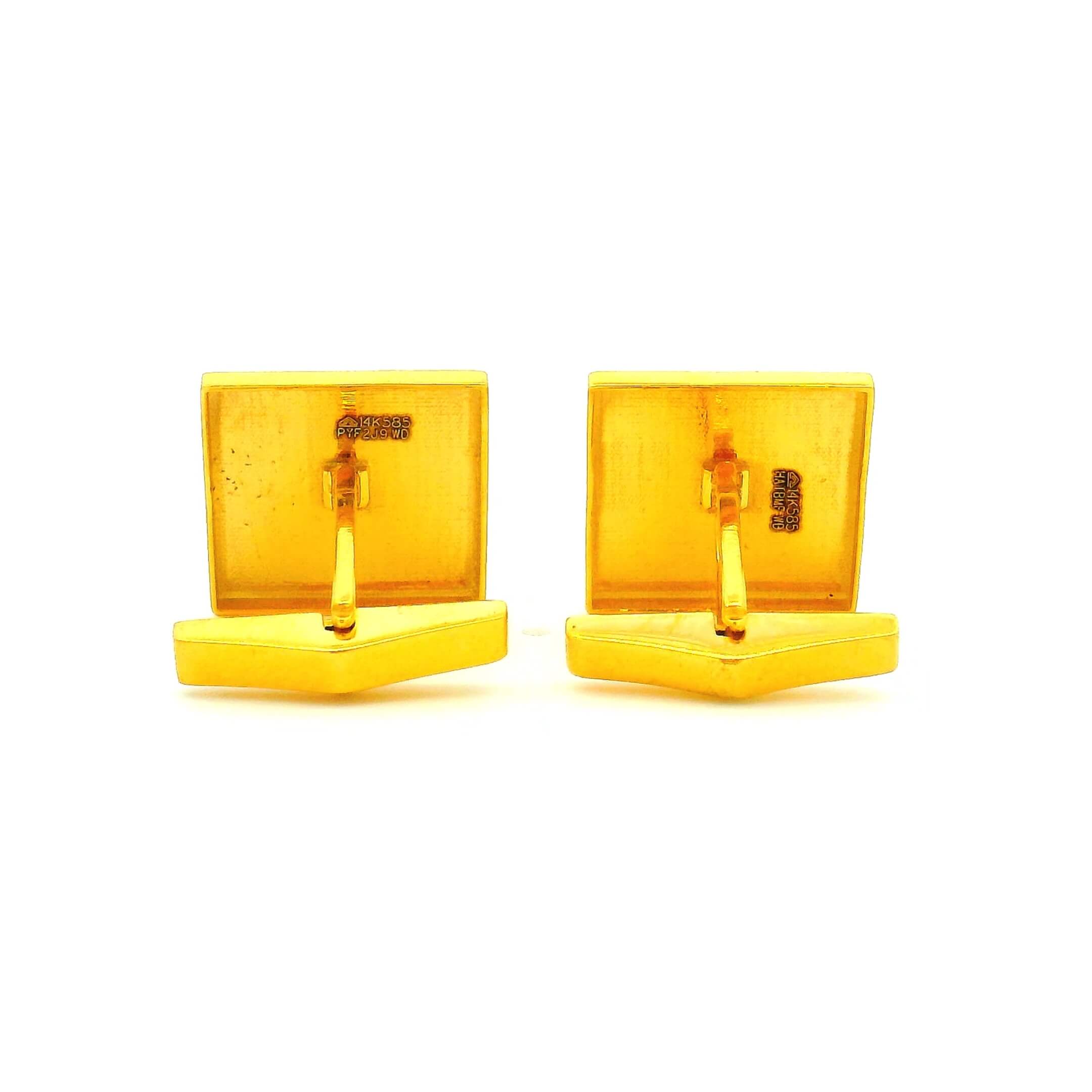 Gleaming Gold Quad Cufflinks for Men