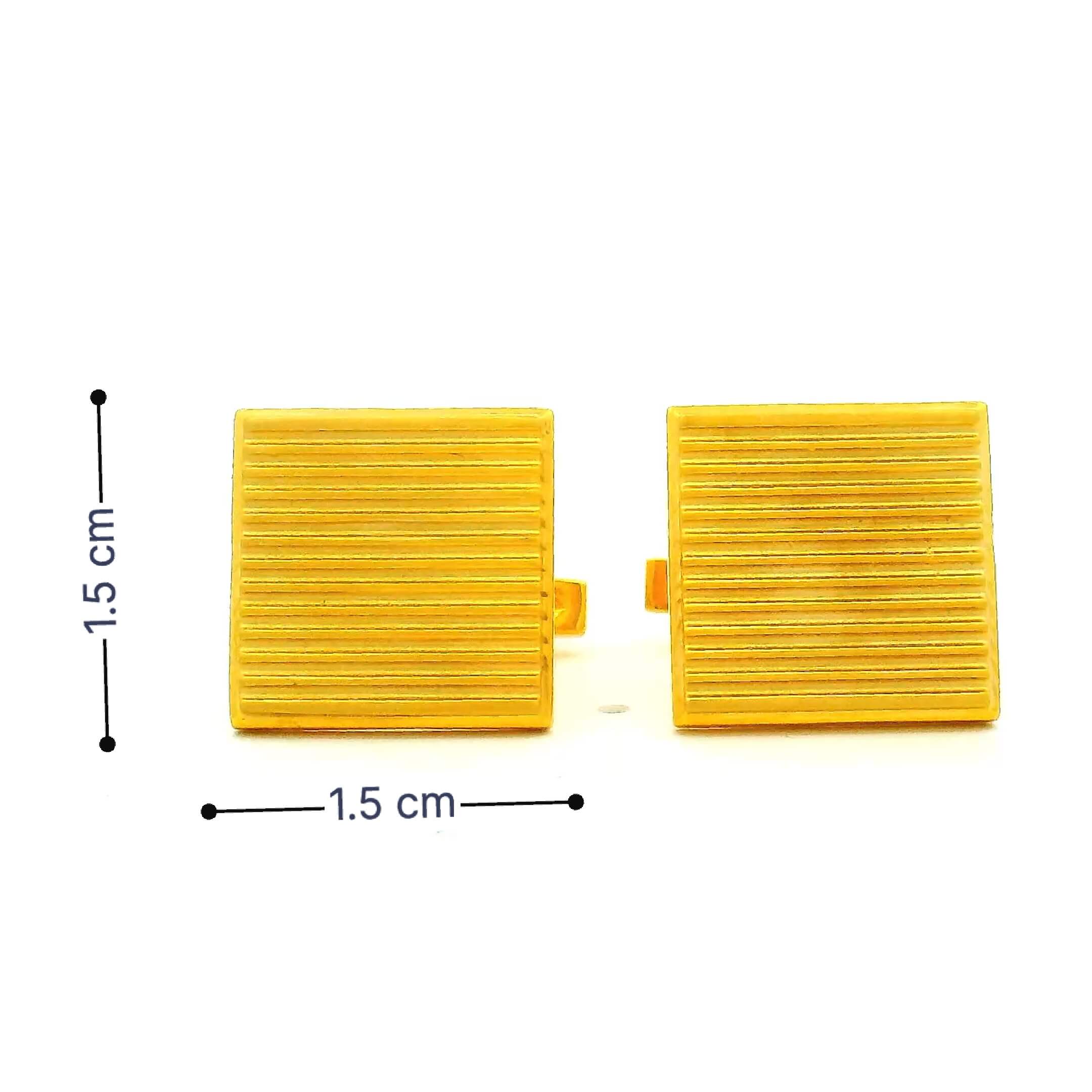 Gleaming Gold Quad Cufflinks for Men