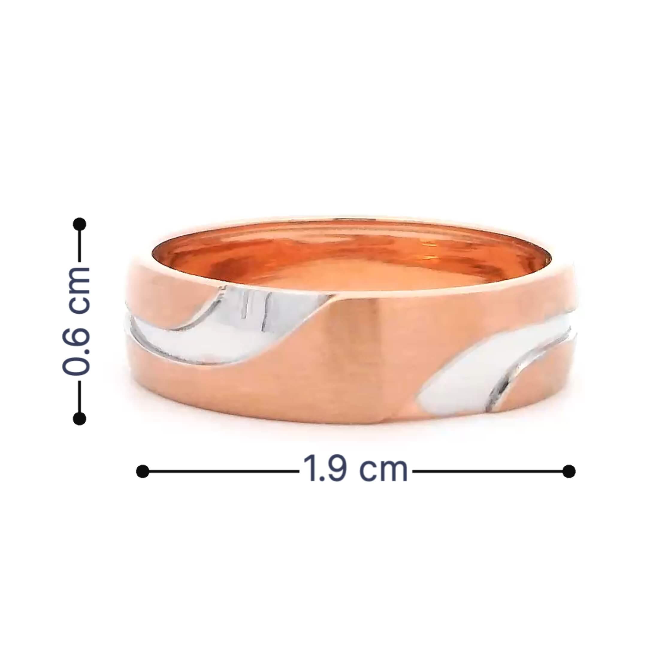 Brawny Radiance Men Gold Ring