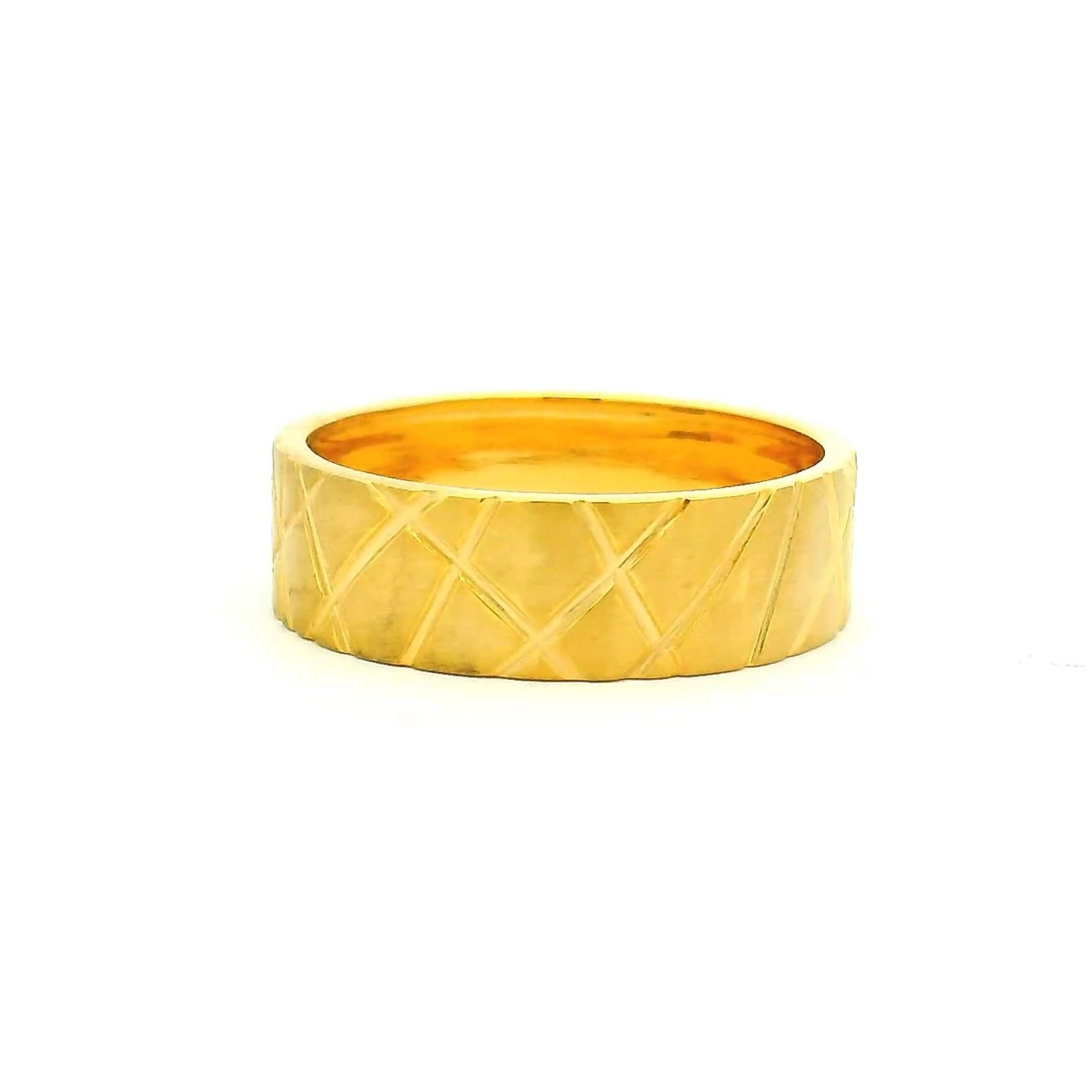 Glimmering Gallentry Gold Ring for Men