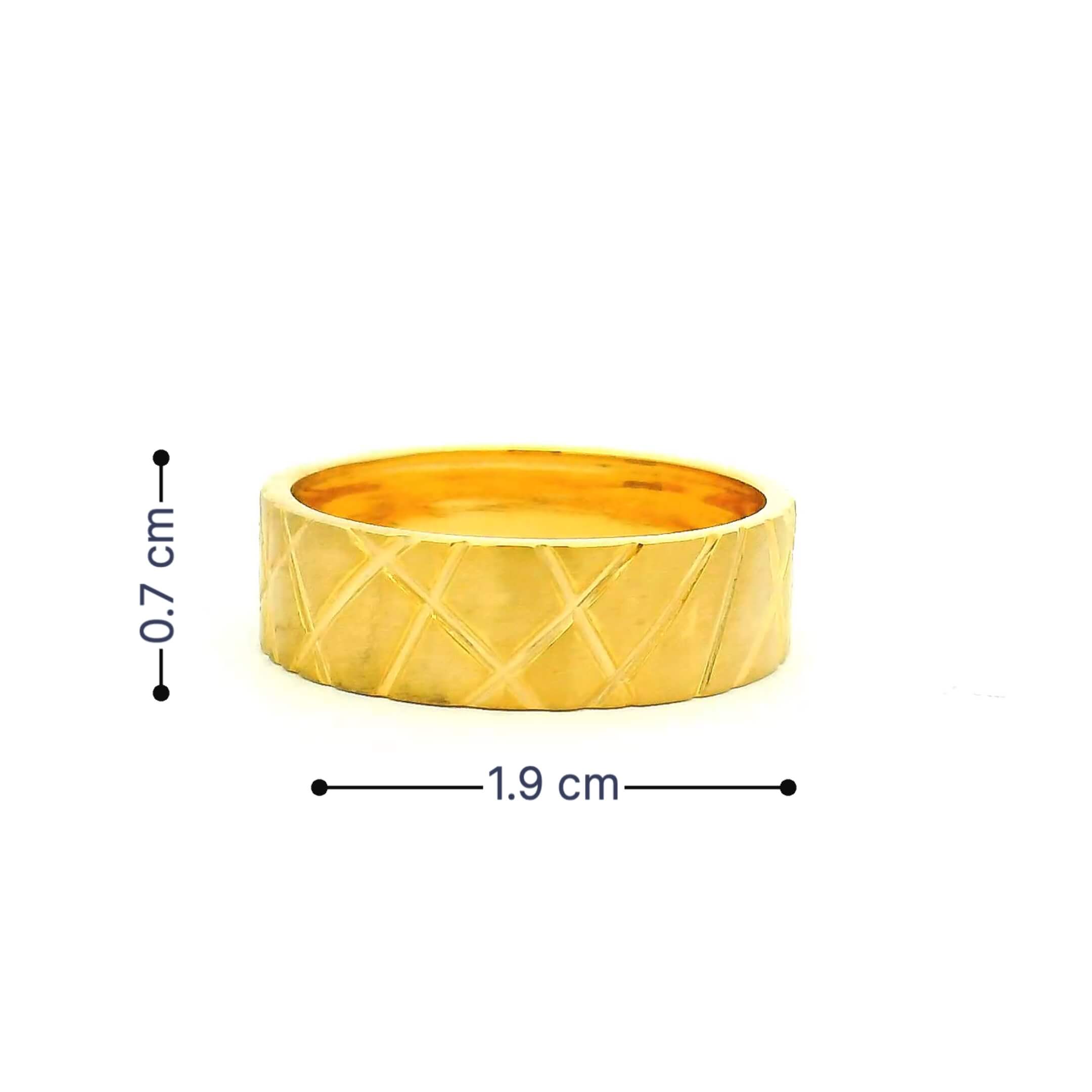 Glimmering Gallentry Gold Ring for Men