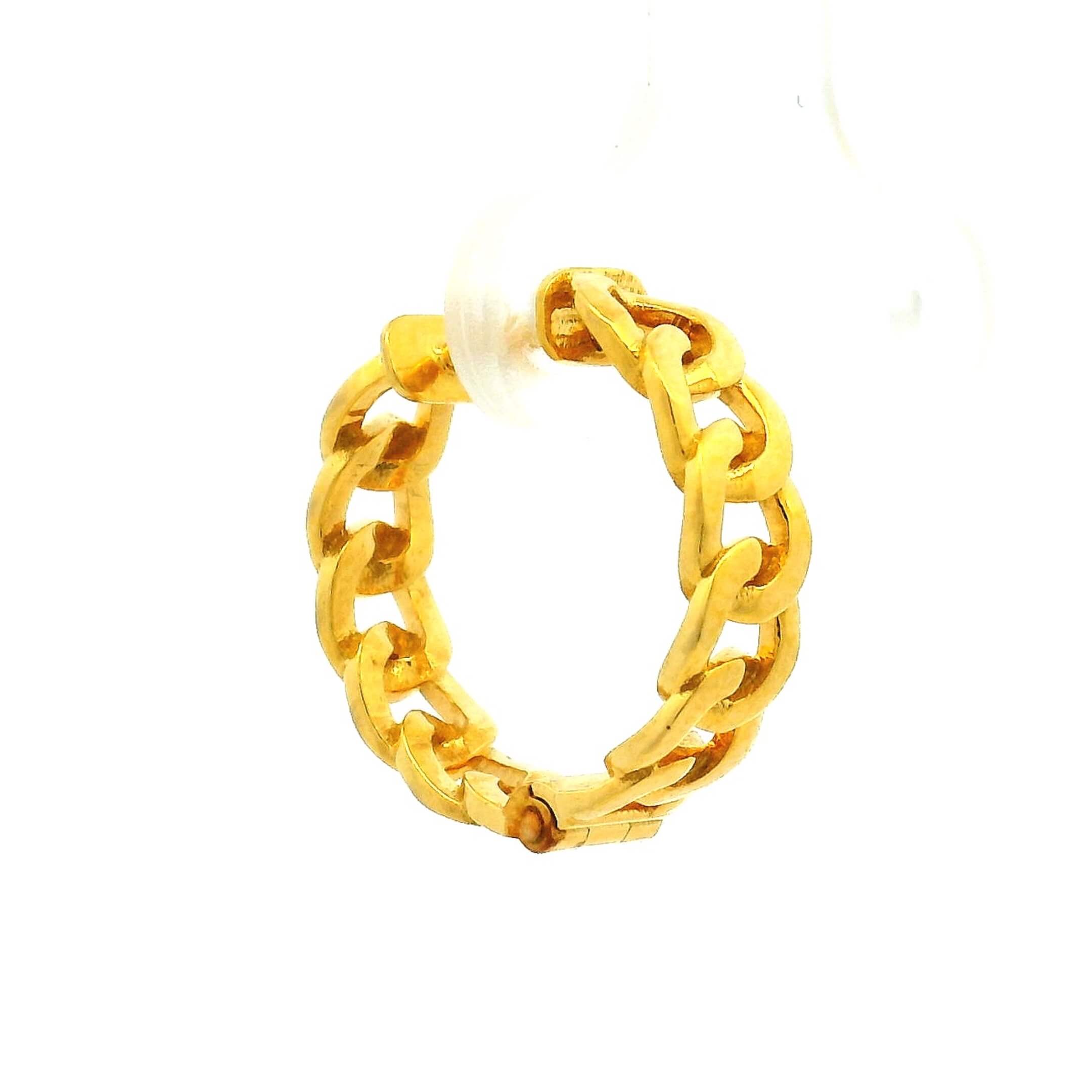 Mens Gold Hoop