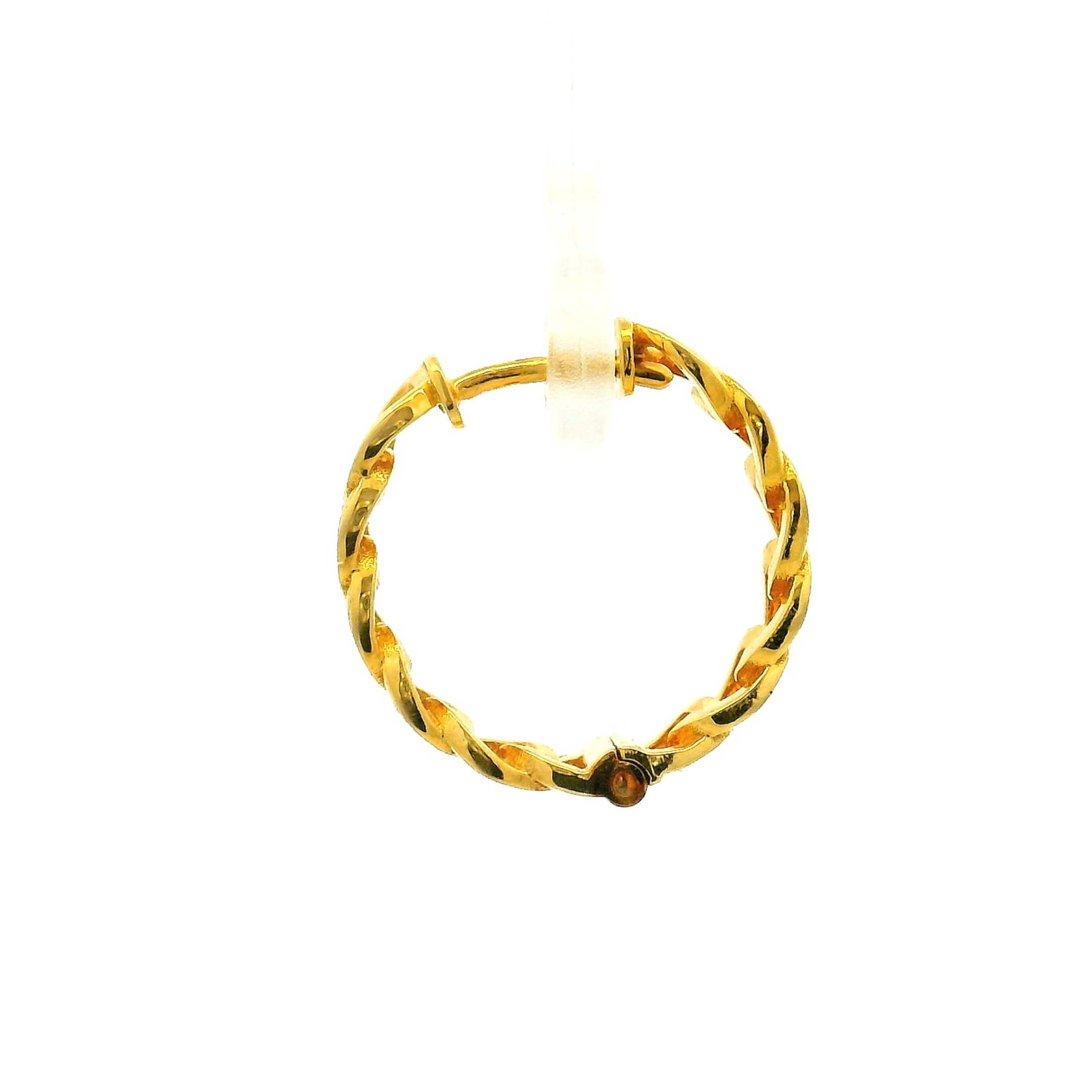 Mens Gold Hoop