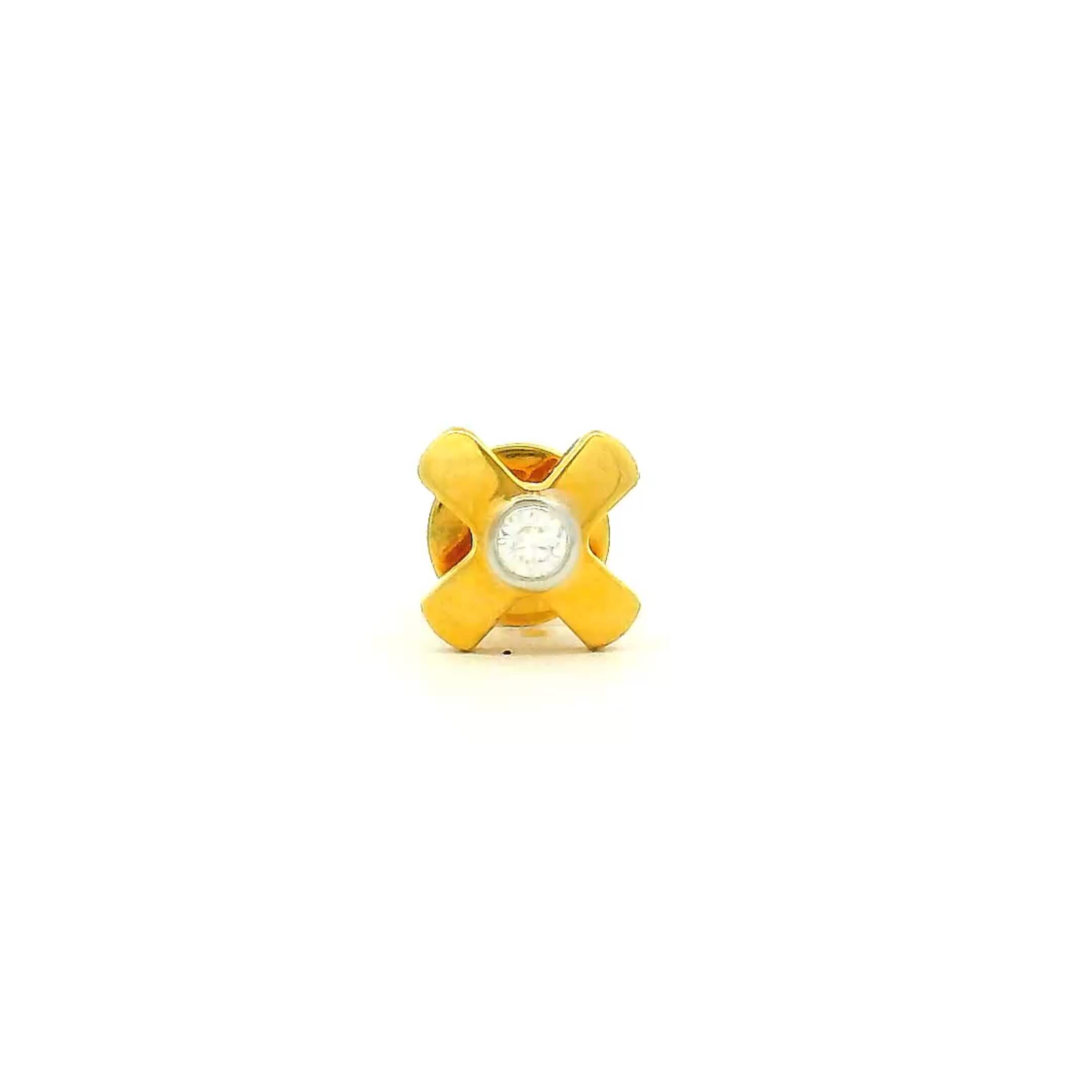 Mens Gold Stud